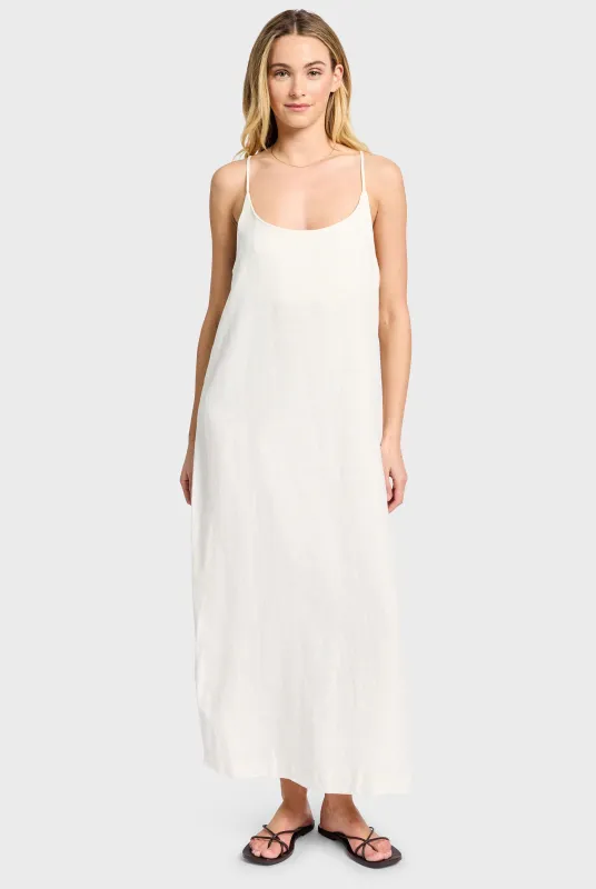 Essential Linen Slip Dress sold by The Academy Brand