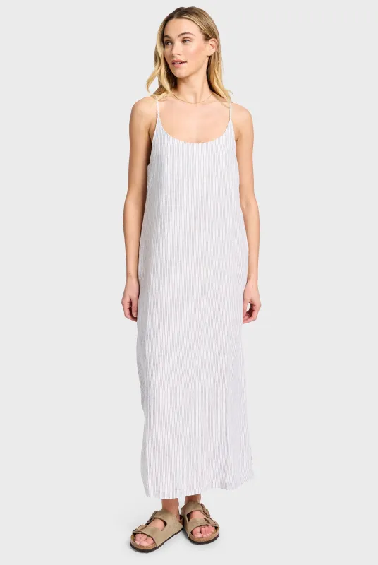Essential Linen Slip Dress sold by The Academy Brand