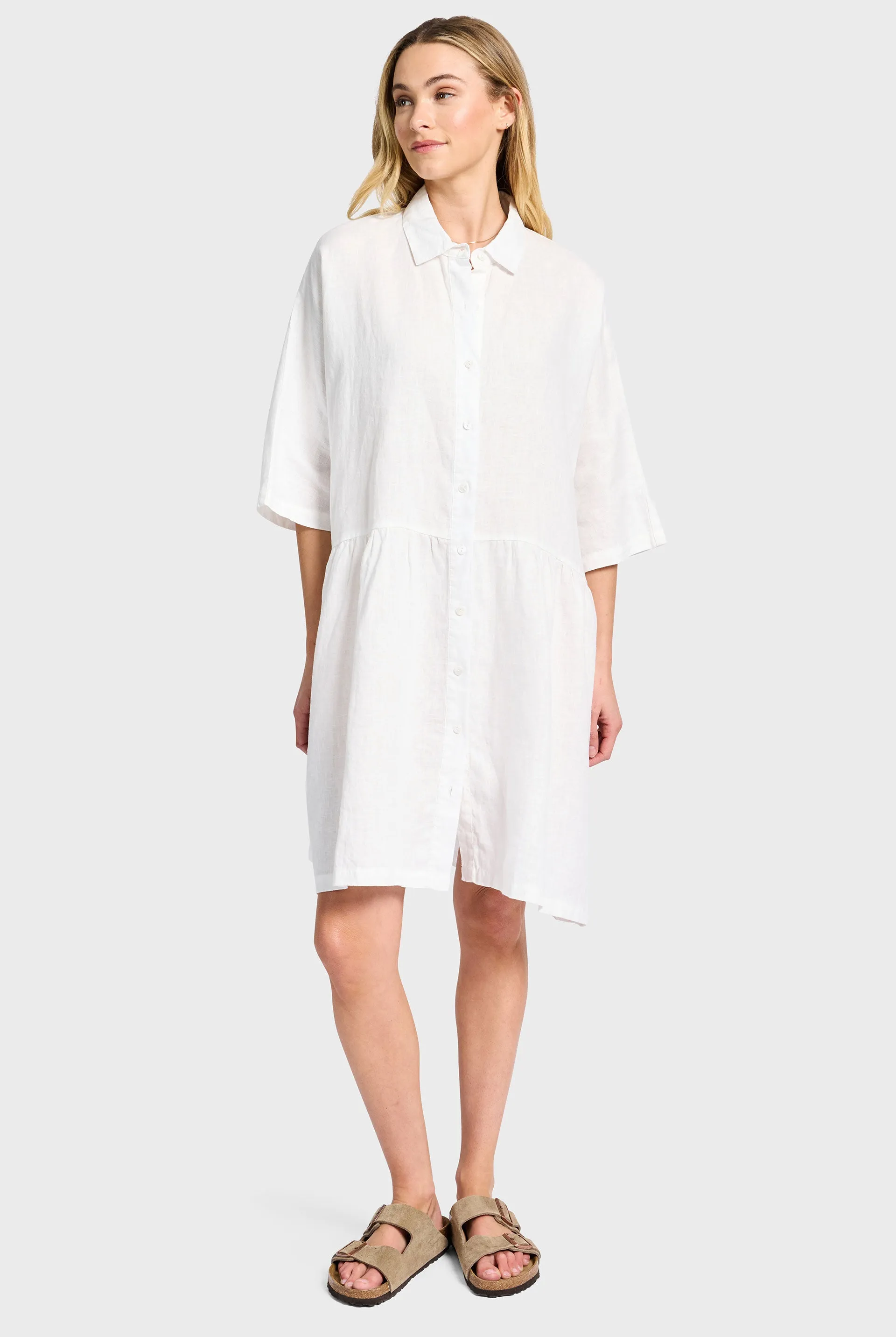 Dolly Linen Dress sold by The Academy Brand