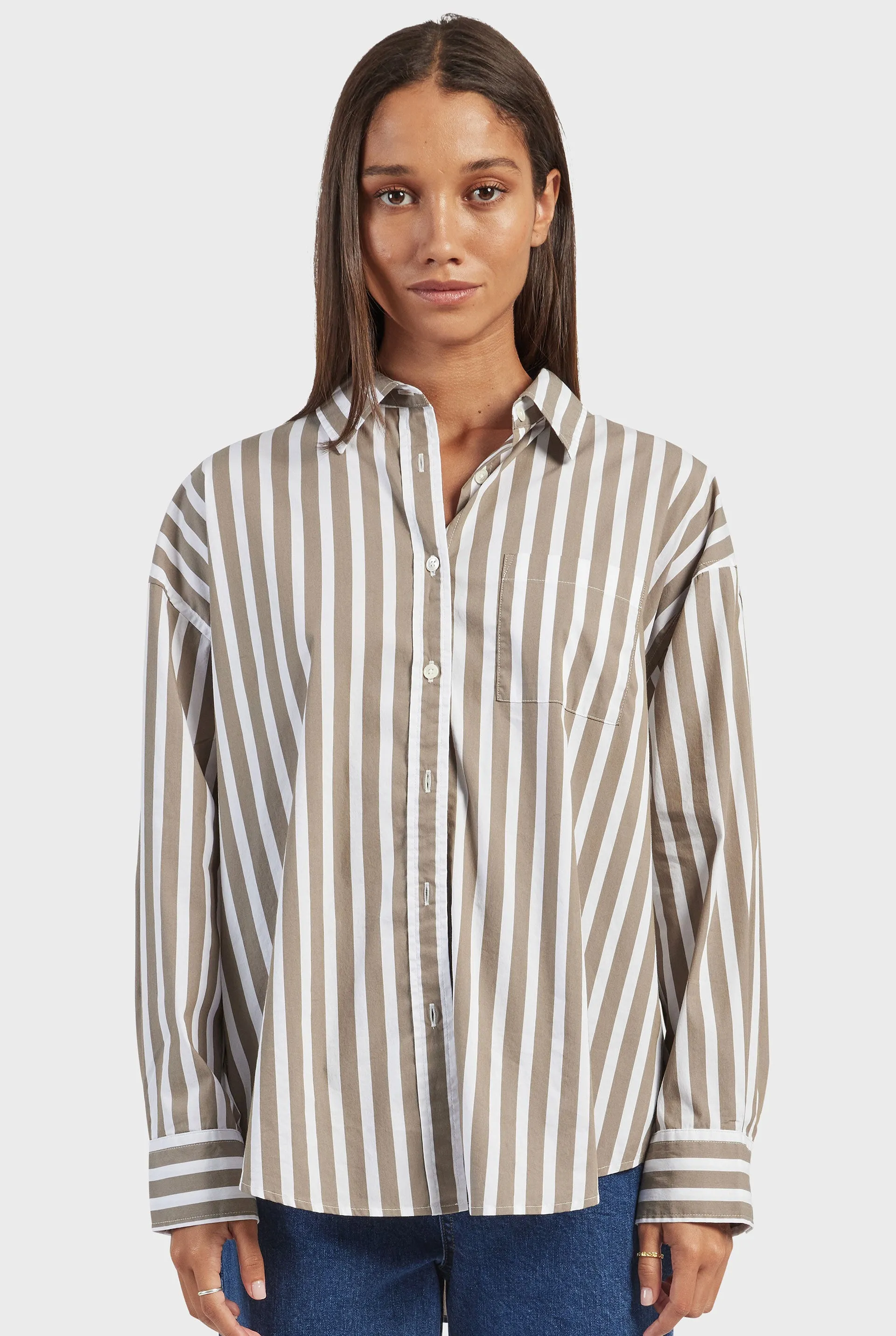 Mia Stripe Shirt sold by The Academy Brand product image thumbnail 2