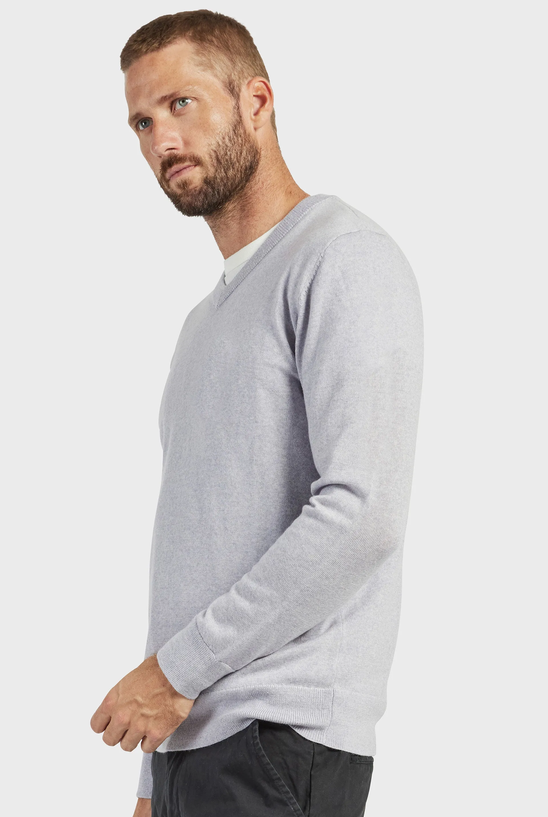 Academy Merino V-Neck sold by The Academy Brand product image thumbnail 2