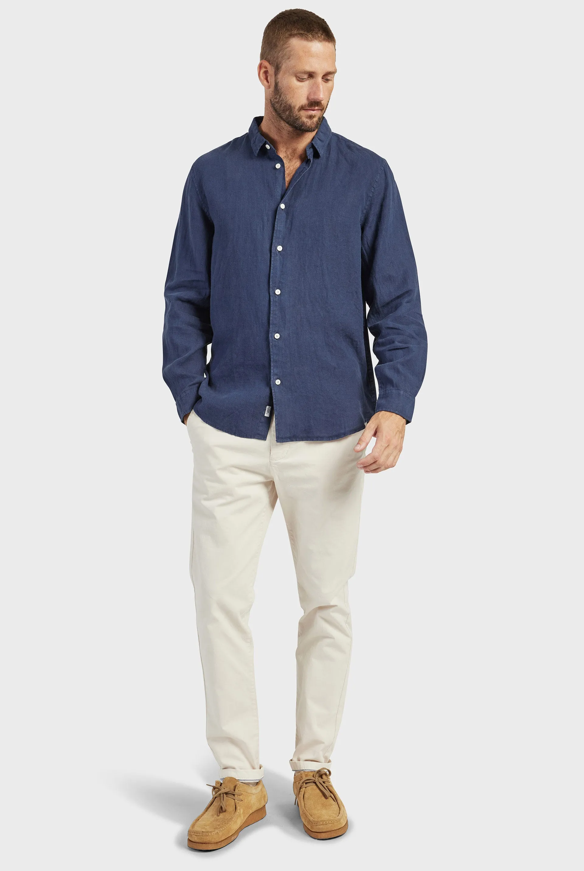 Mick Linen Shirt sold by The Academy Brand product image thumbnail 3