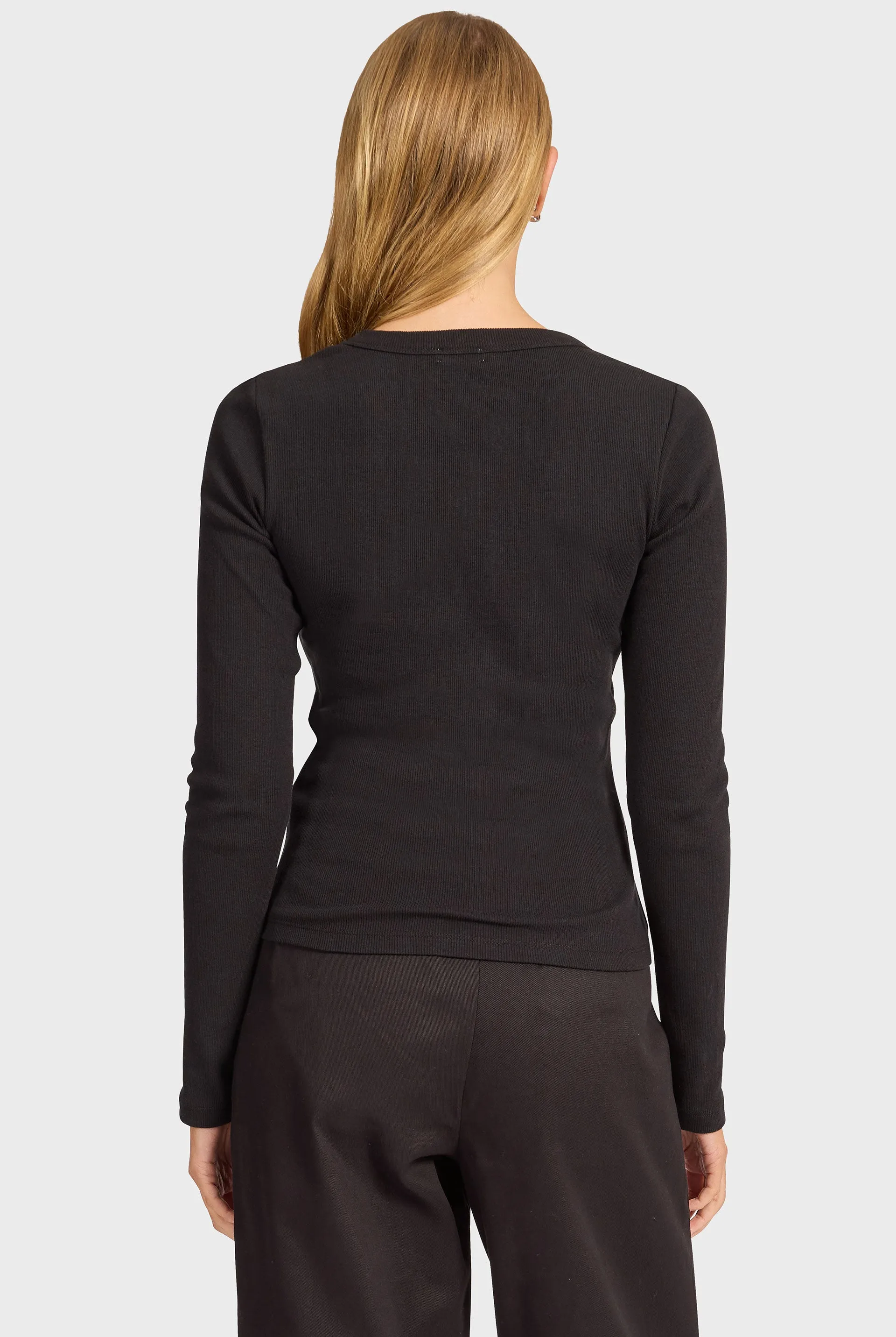 Essential Rib Long Sleeve sold by The Academy Brand product image thumbnail 5