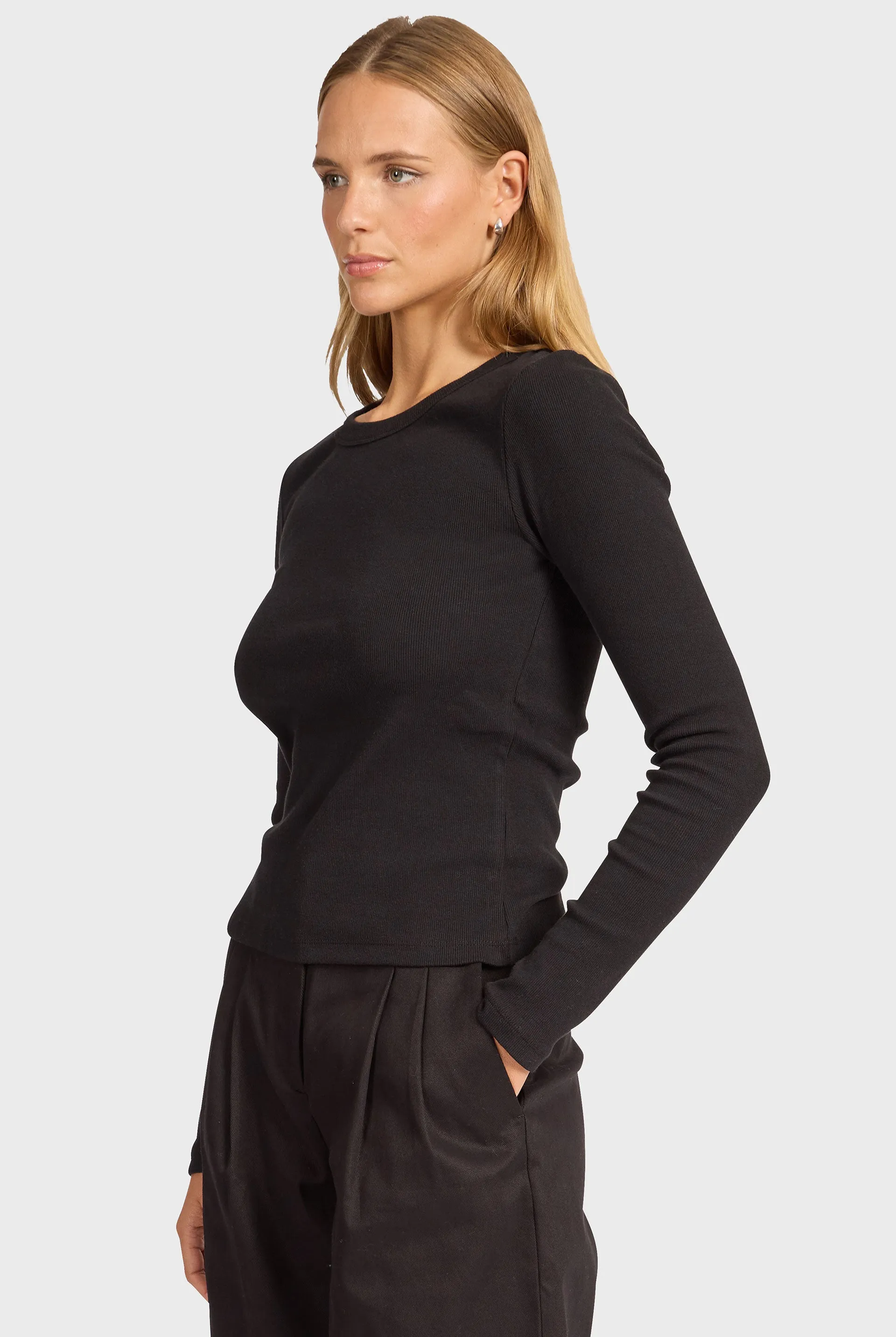 Essential Rib Long Sleeve sold by The Academy Brand product image thumbnail 4