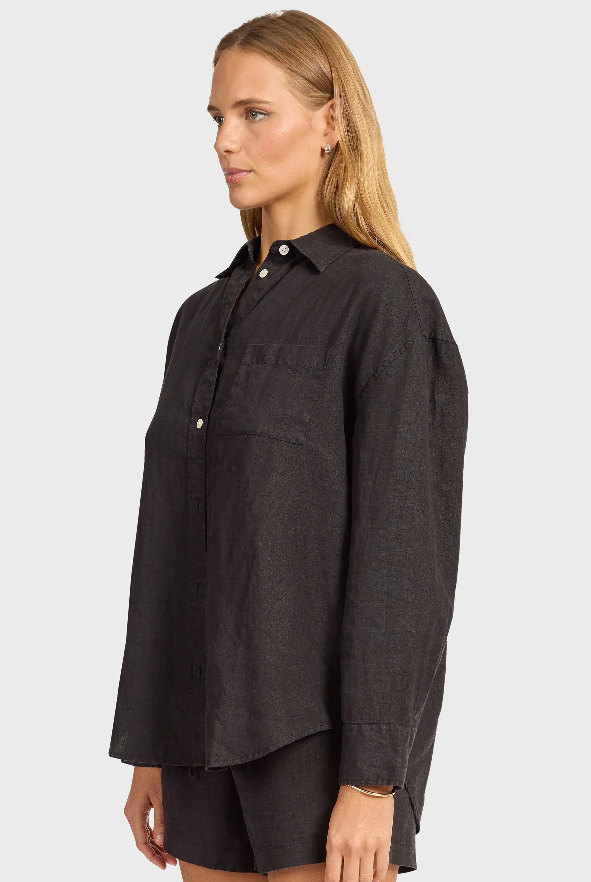 Hampton Linen Shirt sold by The Academy Brand product image thumbnail 4