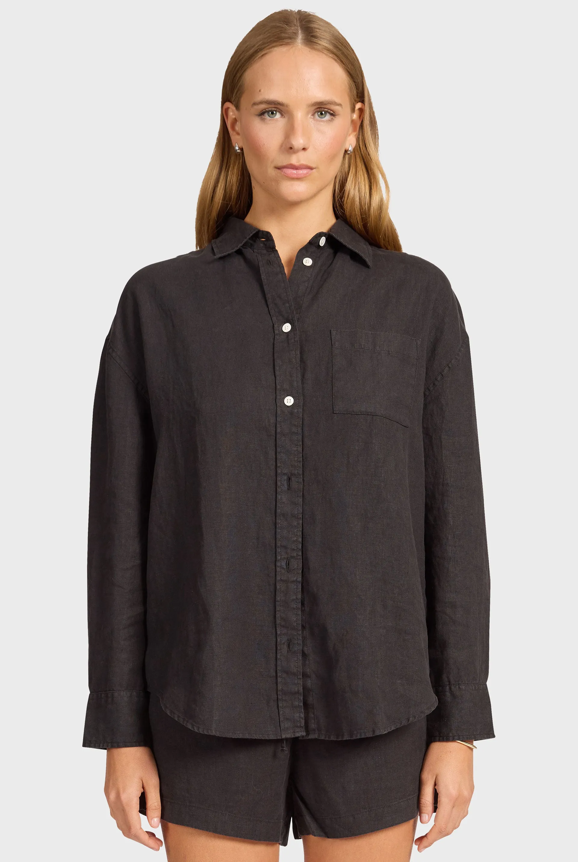 Hampton Linen Shirt sold by The Academy Brand product image thumbnail 2