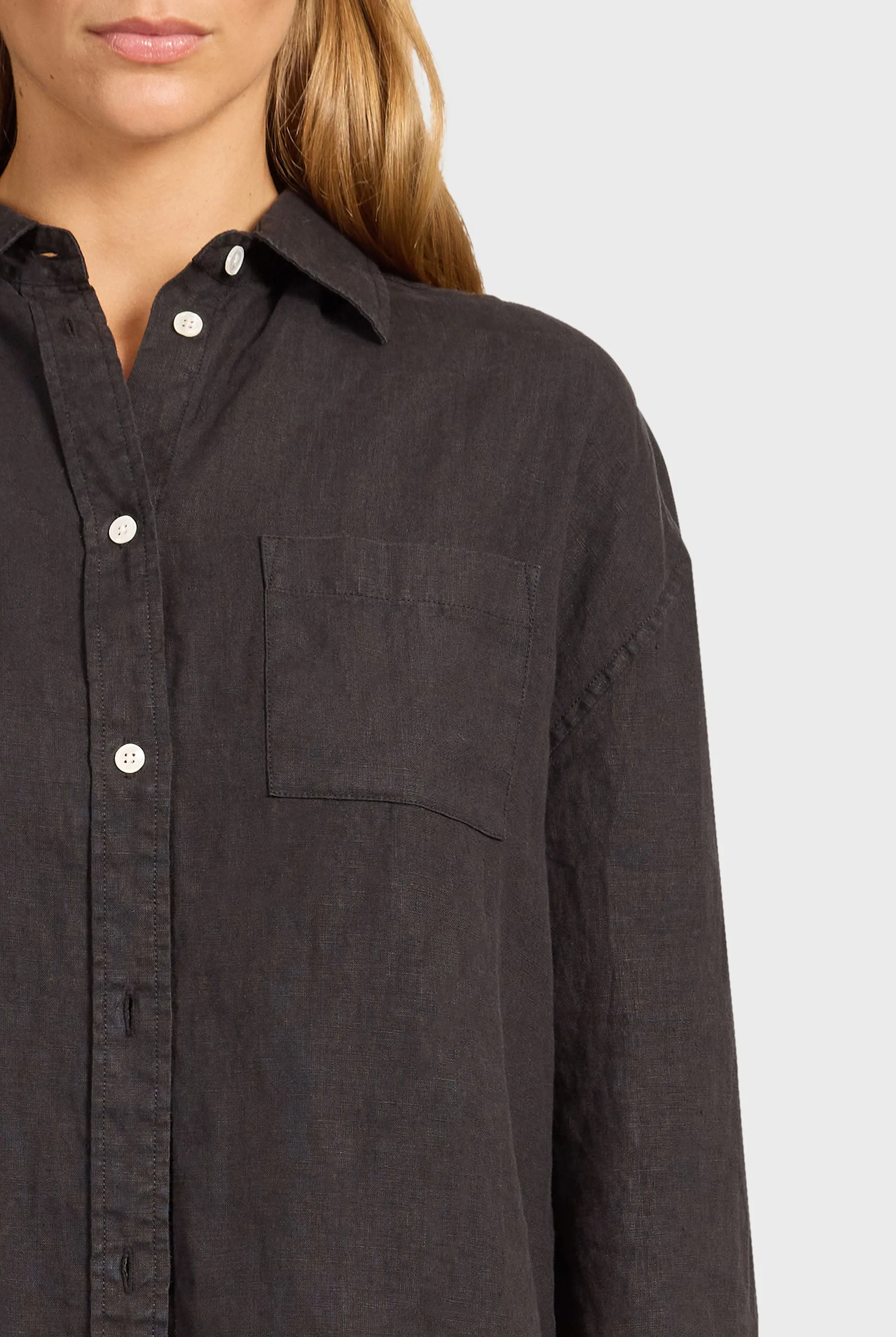 Hampton Linen Shirt sold by The Academy Brand product image thumbnail 3