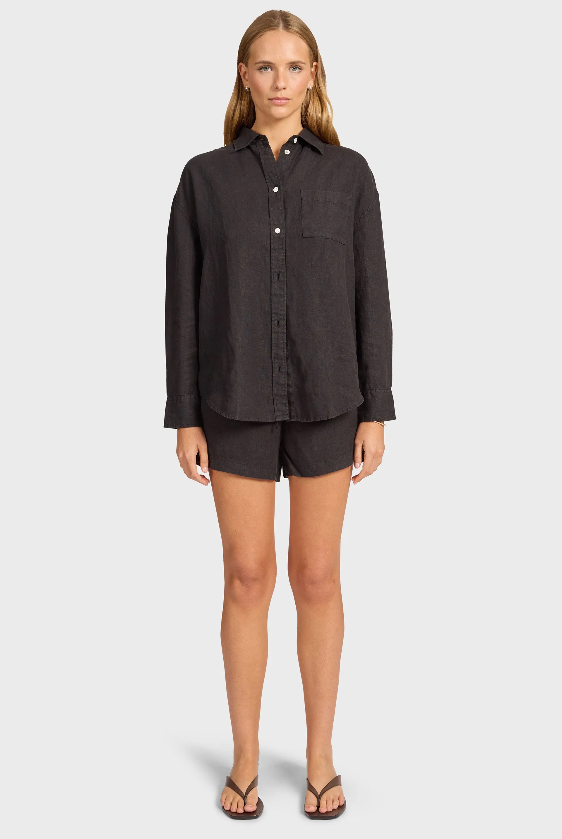 Hampton Linen Shirt sold by The Academy Brand