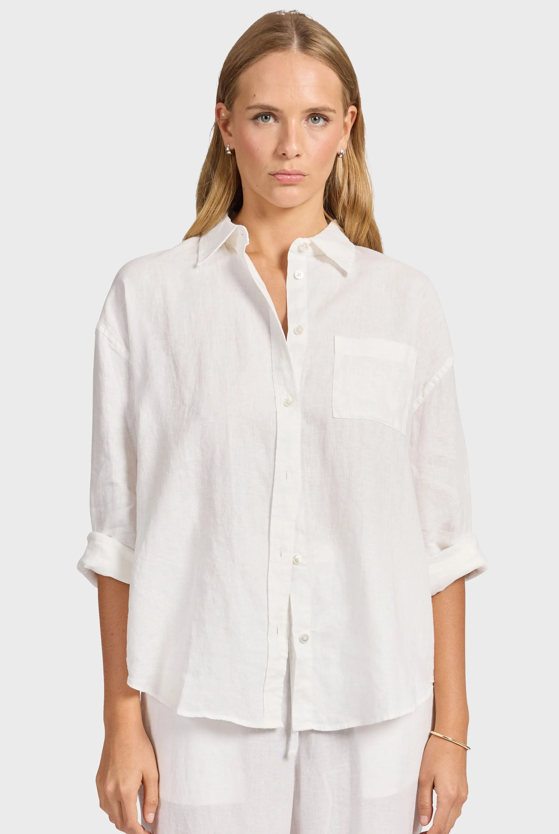 Hampton Linen Shirt sold by The Academy Brand product image thumbnail 5