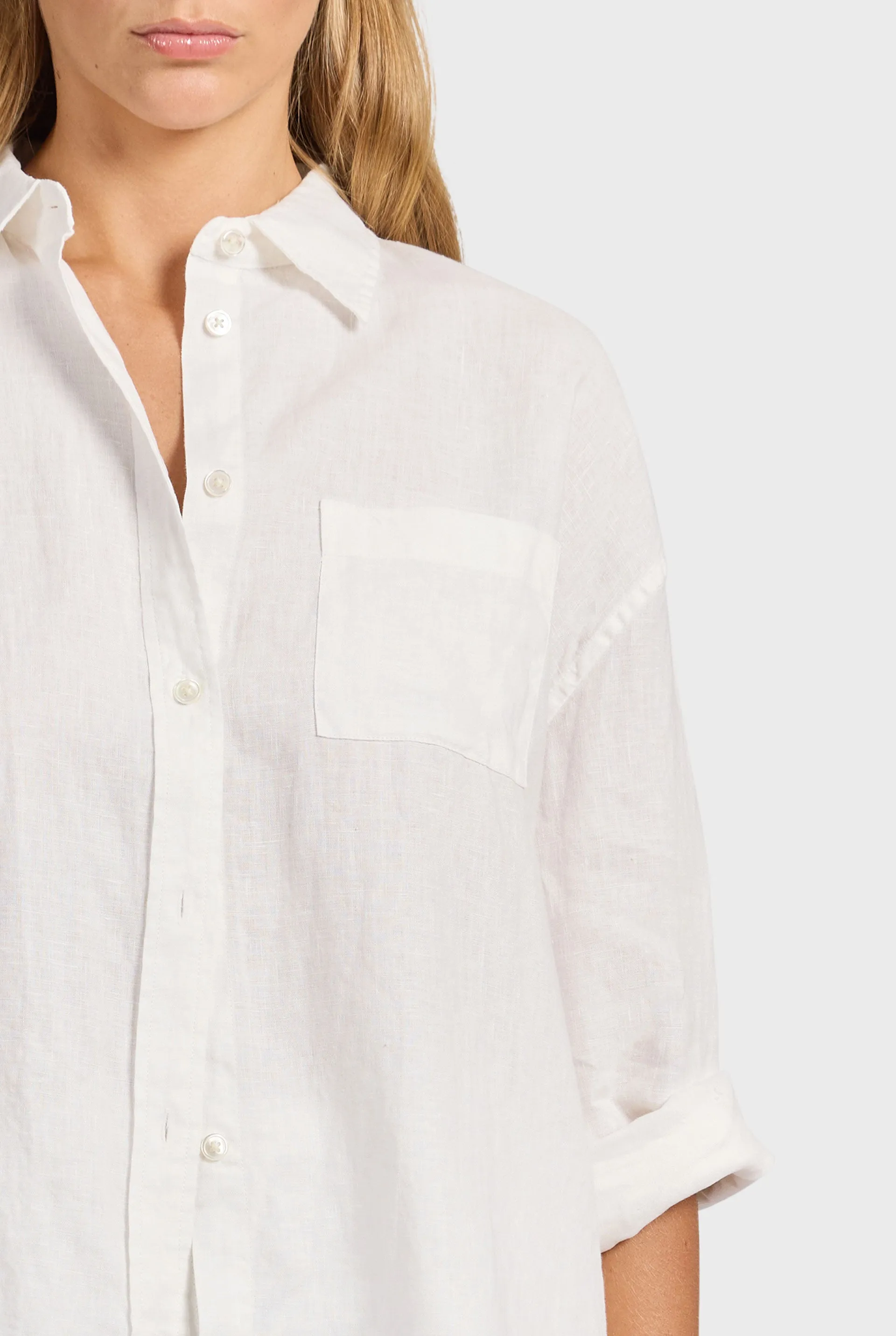 Hampton Linen Shirt sold by The Academy Brand product image thumbnail 4
