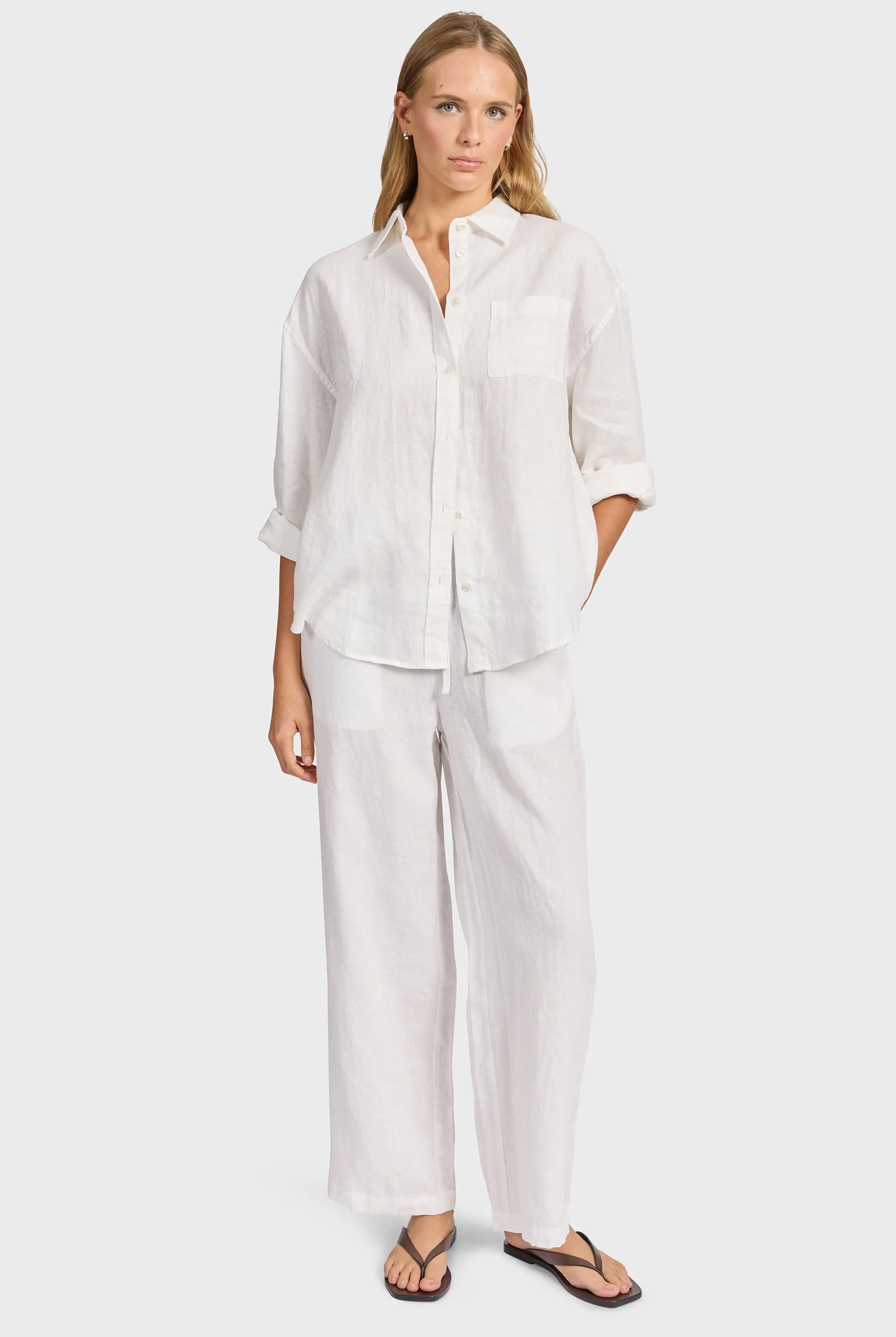 Hampton Linen Shirt sold by The Academy Brand product image thumbnail 3