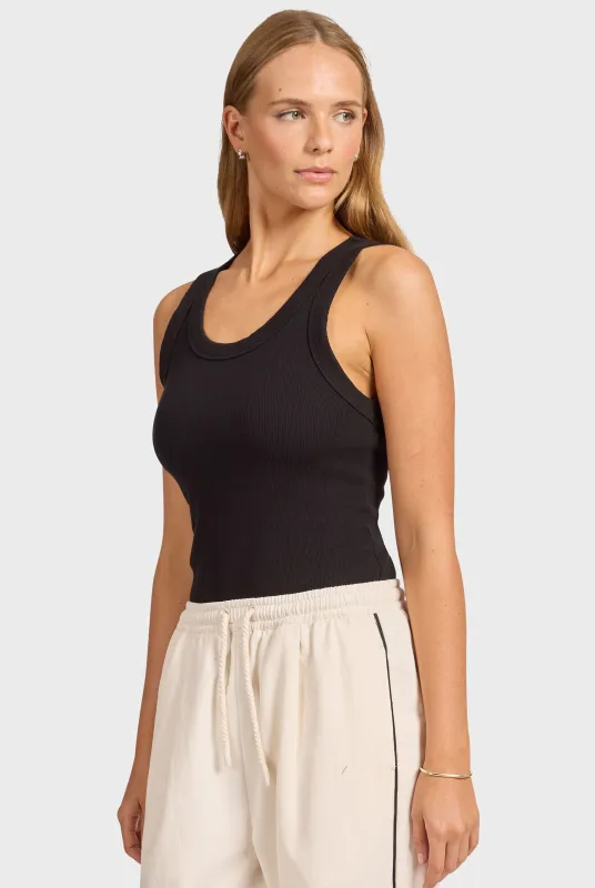 Essential Rib Tank sold by The Academy Brand