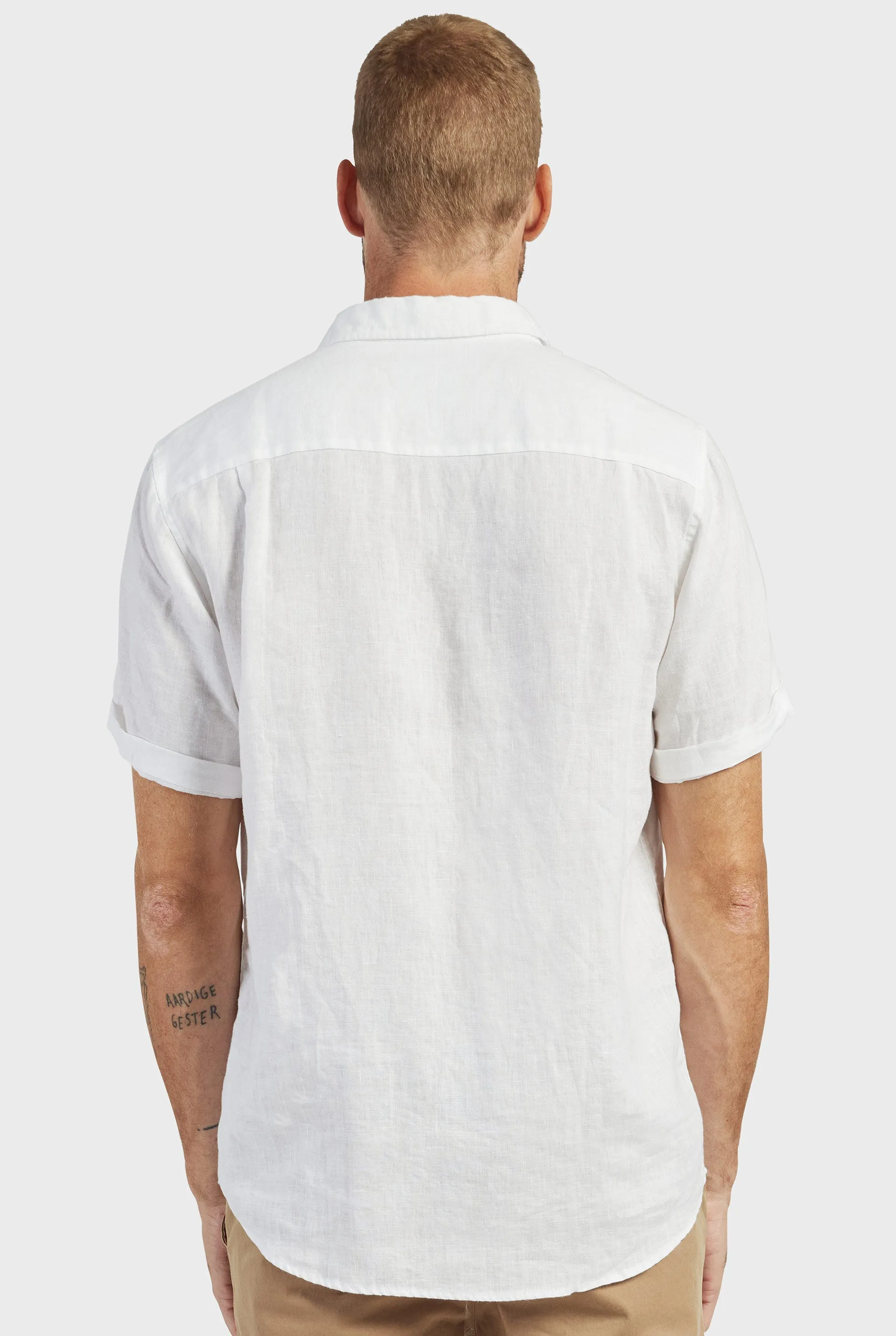 Hampton Linen S/S Shirt sold by The Academy Brand product image thumbnail 5