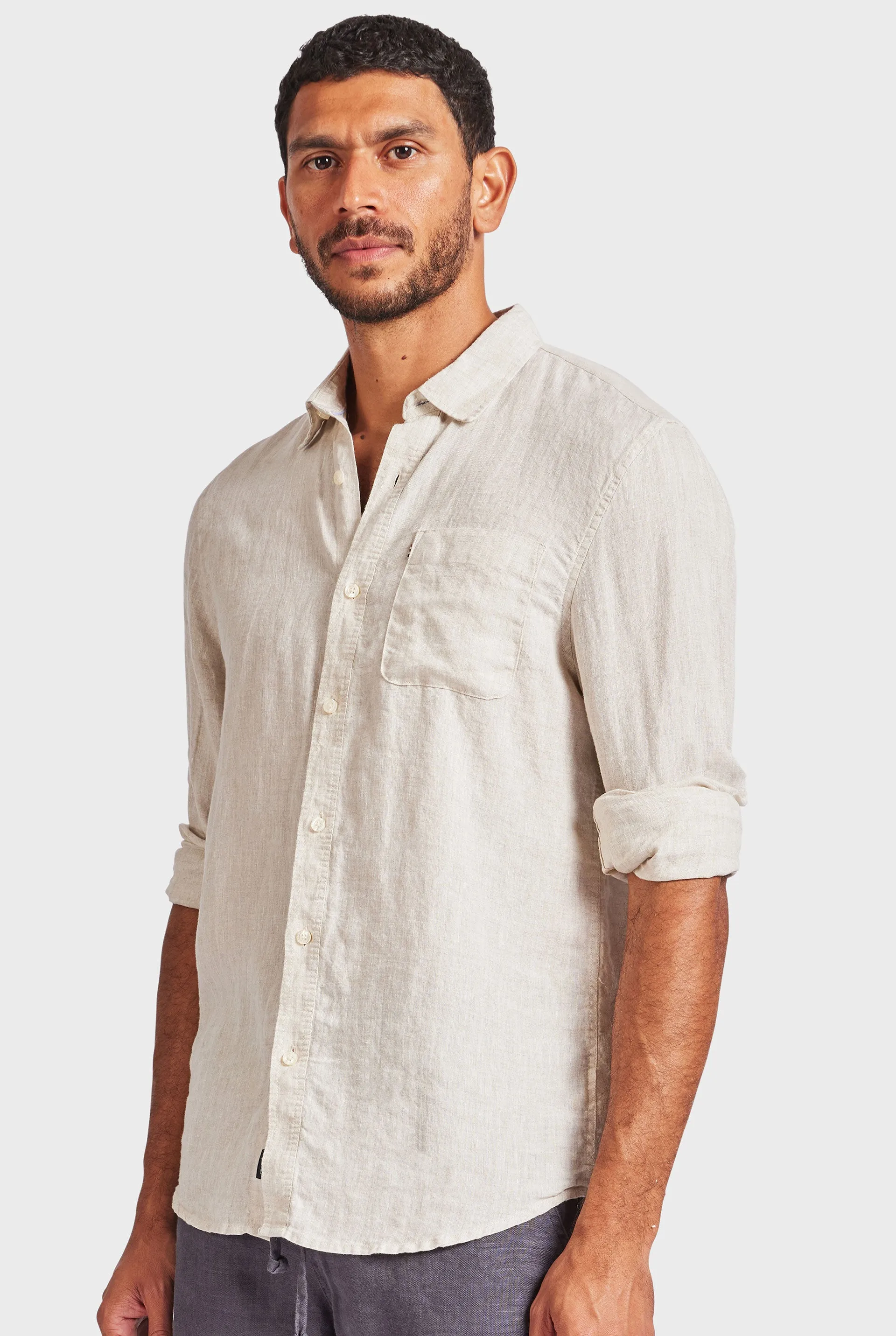 Hampton Linen Shirt sold by The Academy Brand product image thumbnail 3