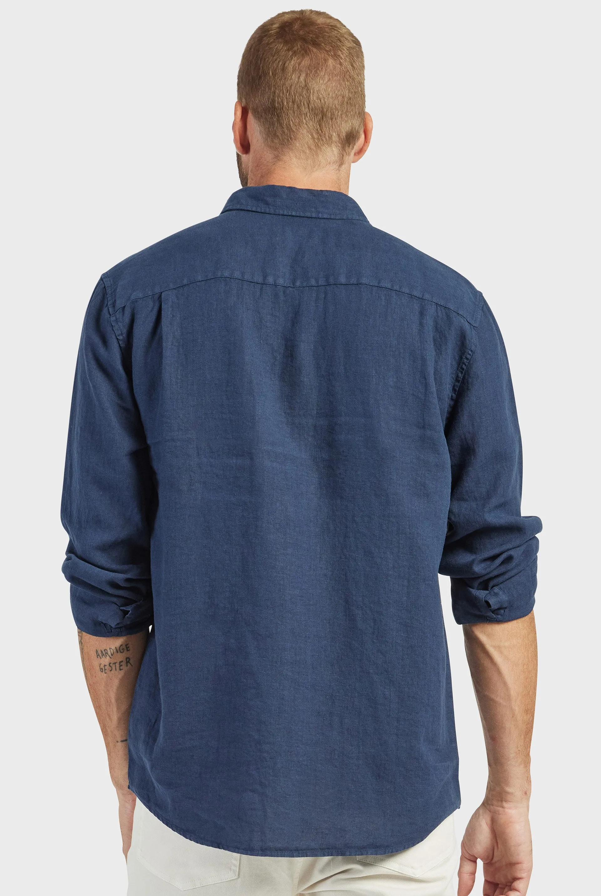 Hampton Linen Shirt sold by The Academy Brand product image thumbnail 5