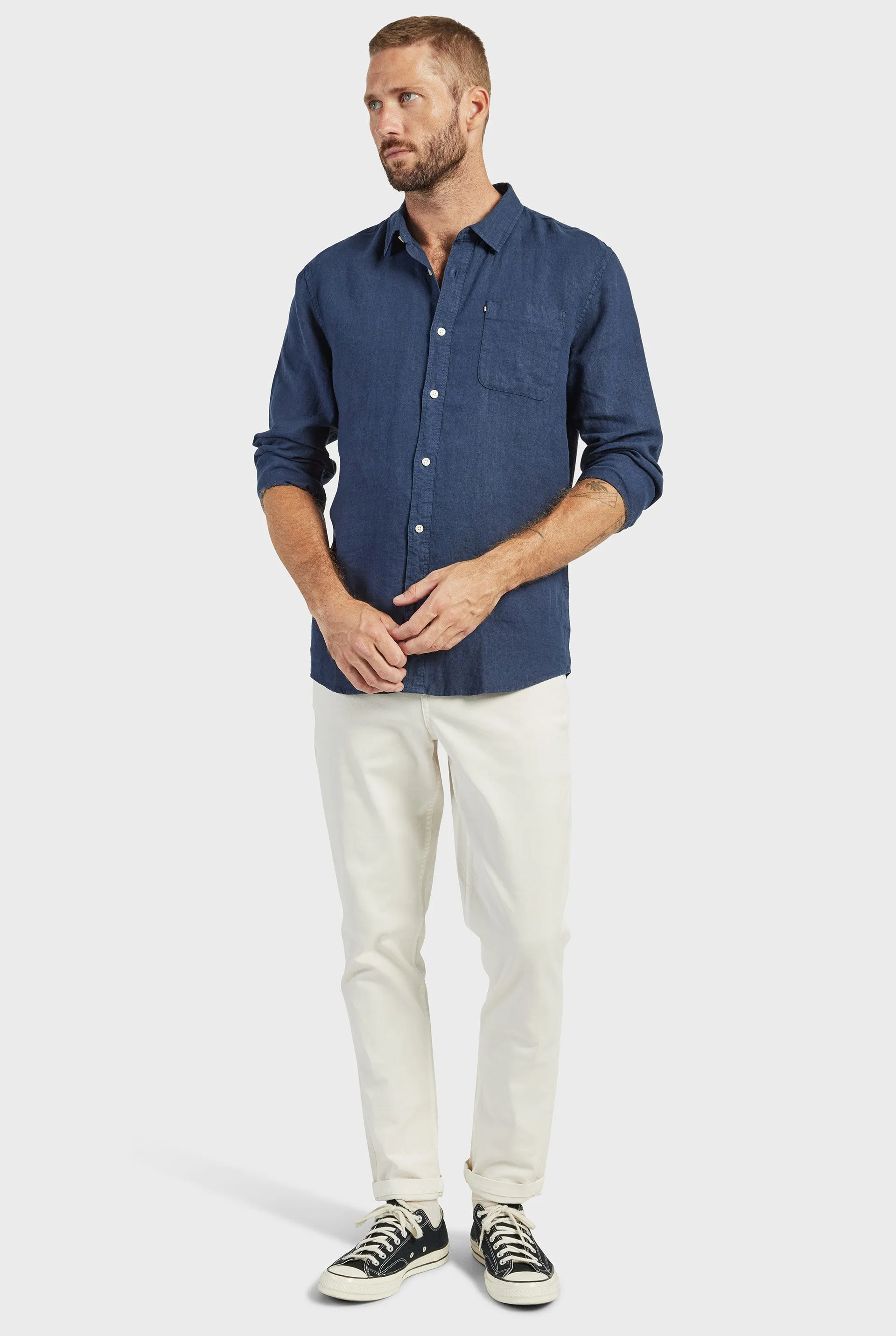 Hampton Linen Shirt sold by The Academy Brand