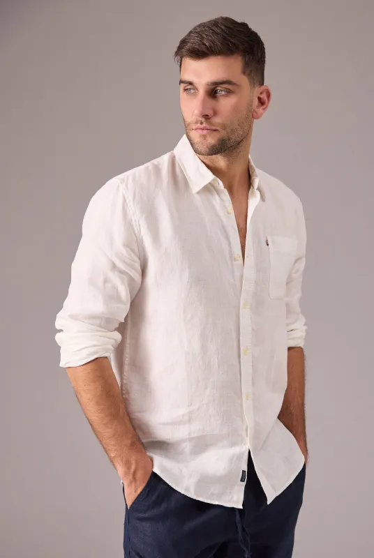 Hampton Linen Shirt sold by The Academy Brand