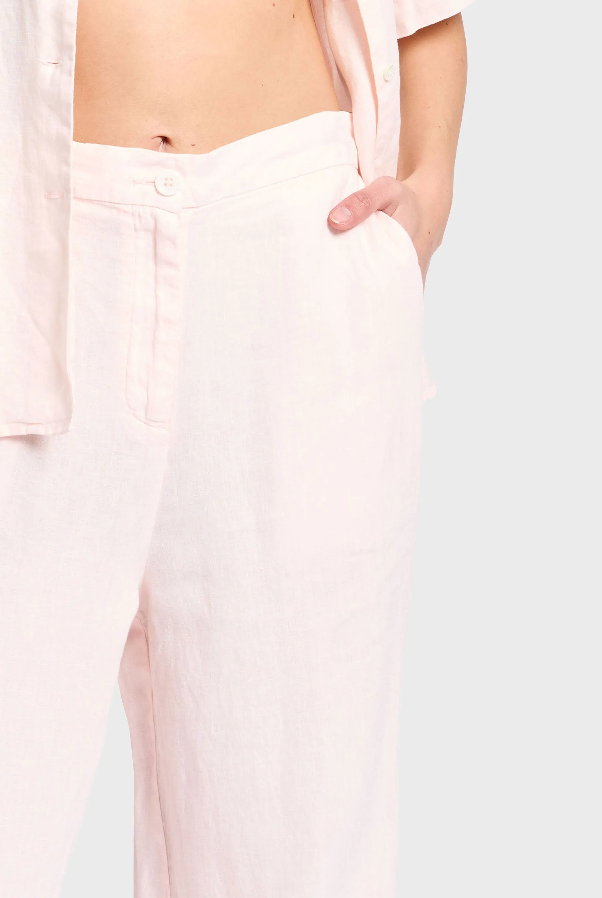 Linen Relaxed Trouser sold by The Academy Brand product image thumbnail 4