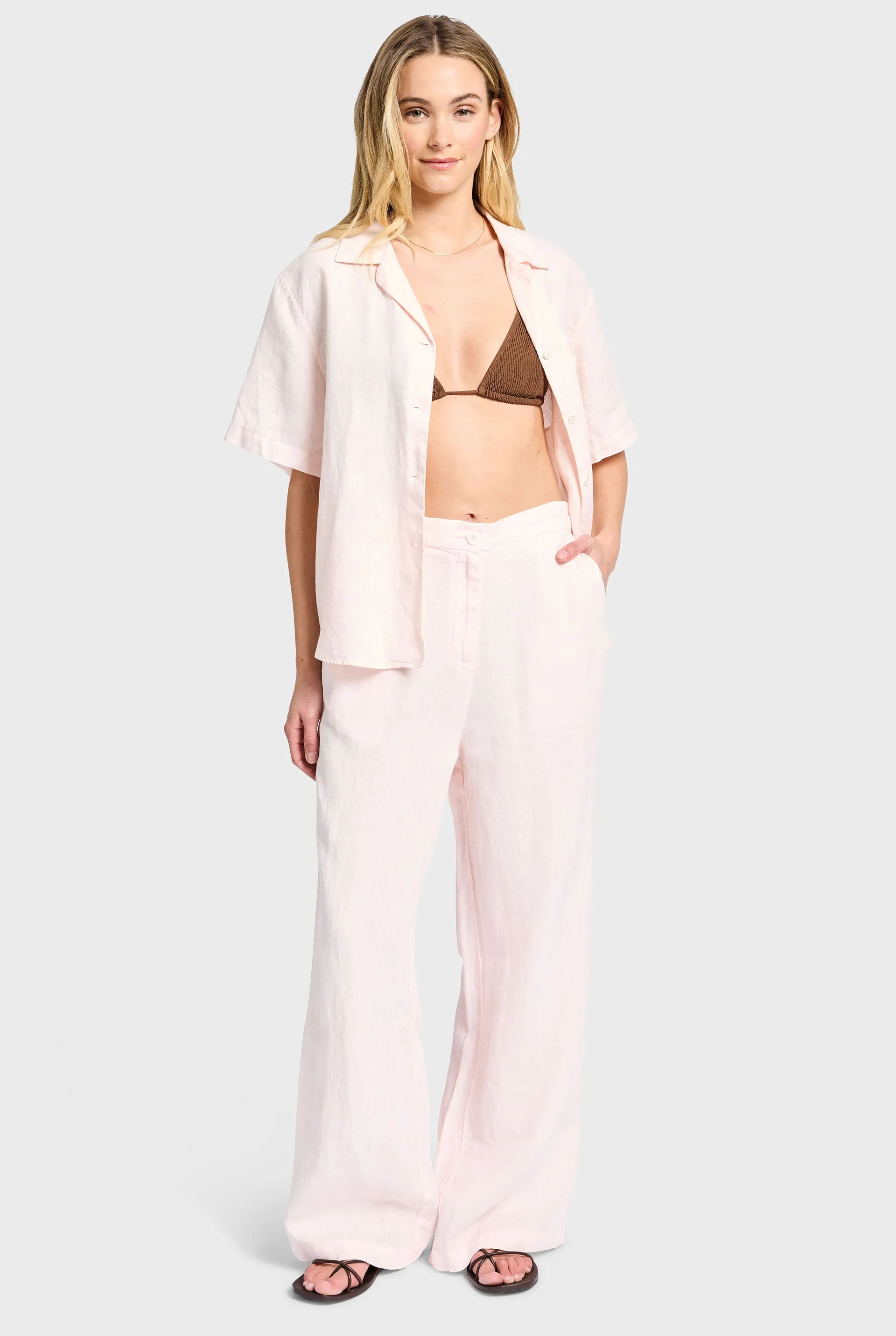 Linen Relaxed Trouser sold by The Academy Brand