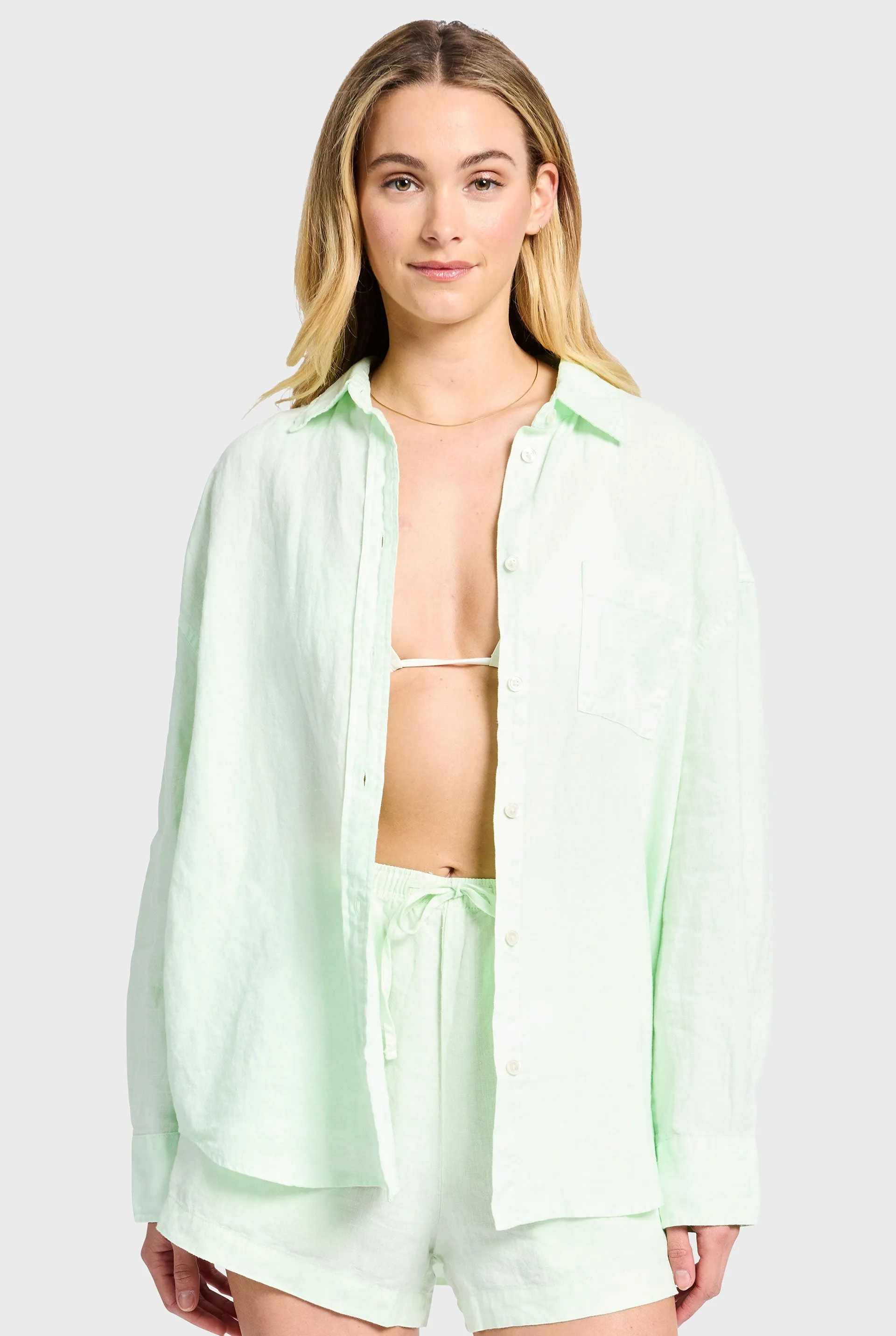 Hampton Linen Shirt sold by The Academy Brand