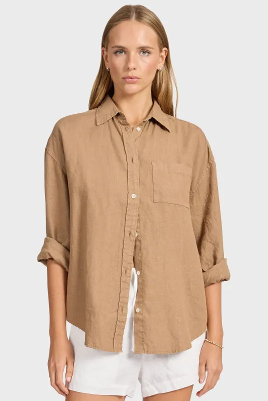 Hampton Linen Shirt sold by The Academy Brand