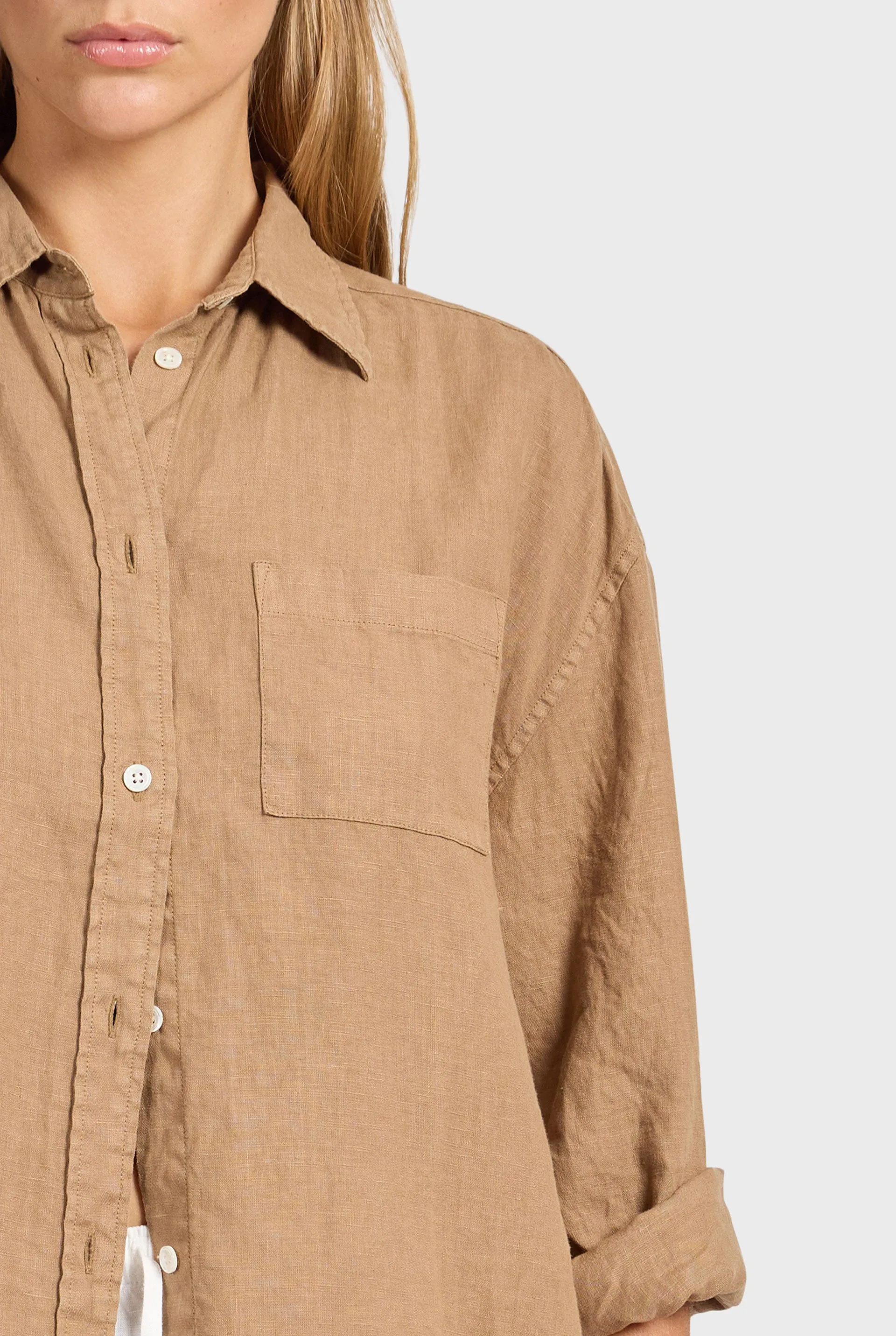 Hampton Linen Shirt sold by The Academy Brand product image thumbnail 4
