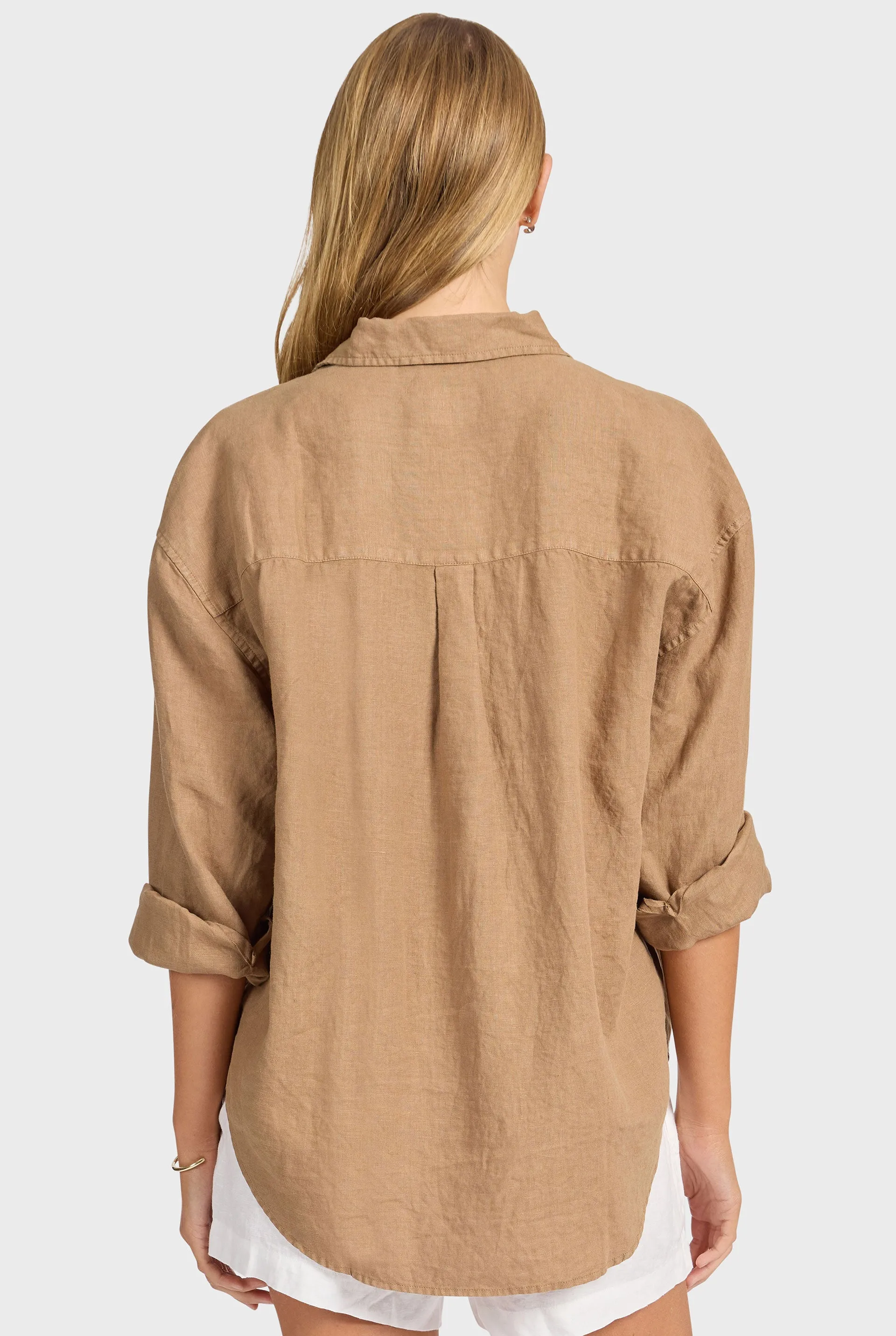 Hampton Linen Shirt sold by The Academy Brand product image thumbnail 5