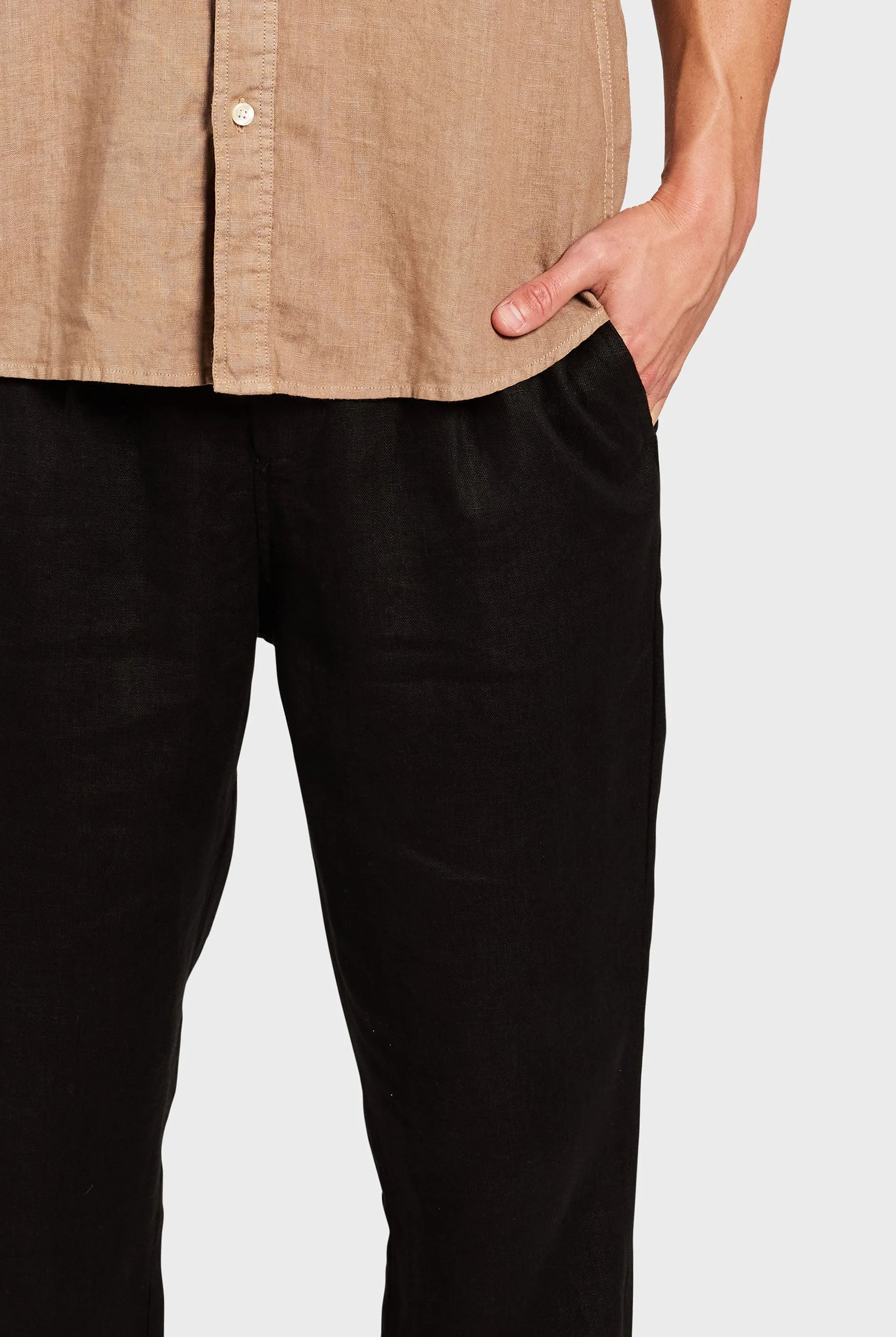 Dean Linen Chino sold by The Academy Brand