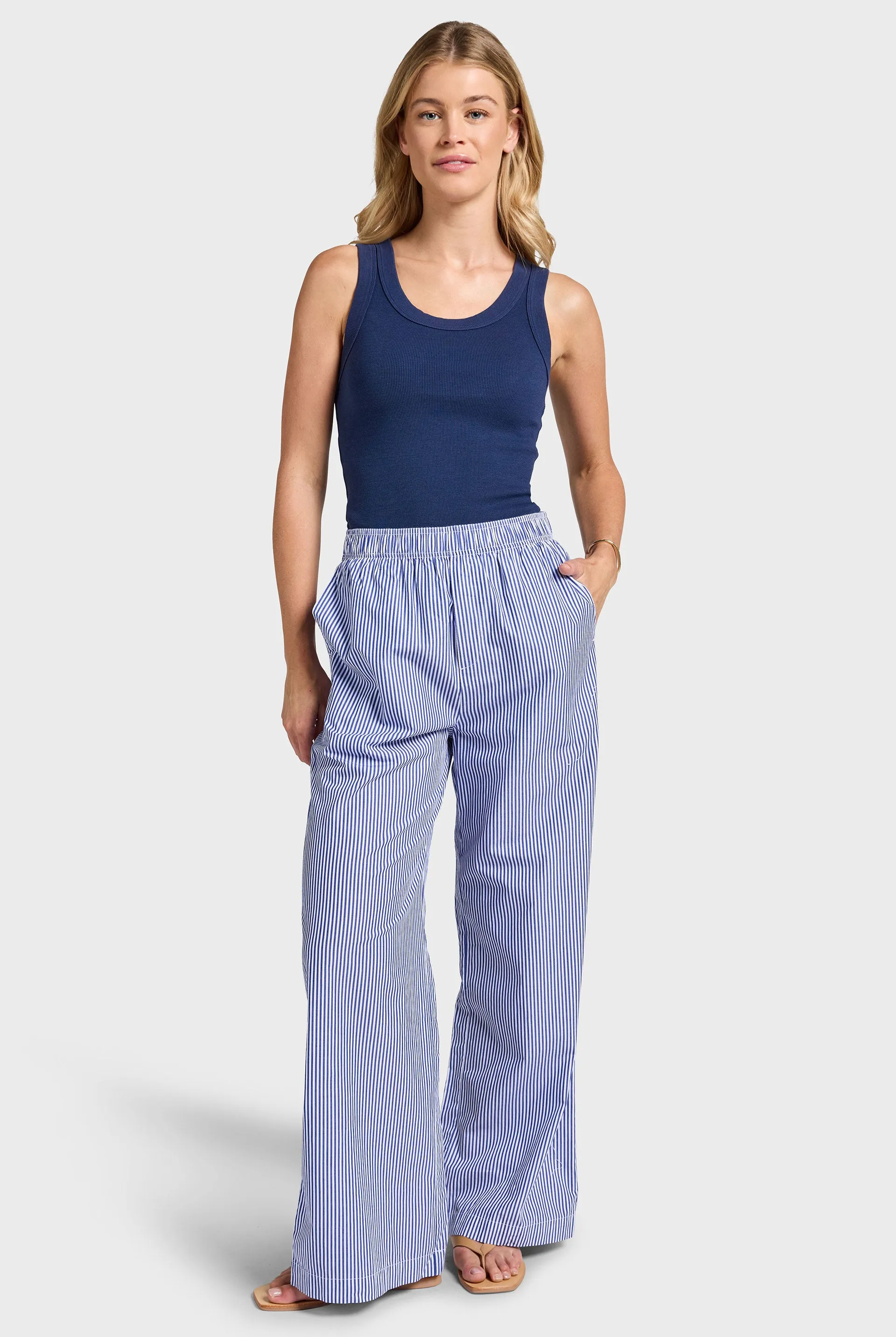 Alma Stripe Poplin Pant sold by The Academy Brand product image thumbnail 2