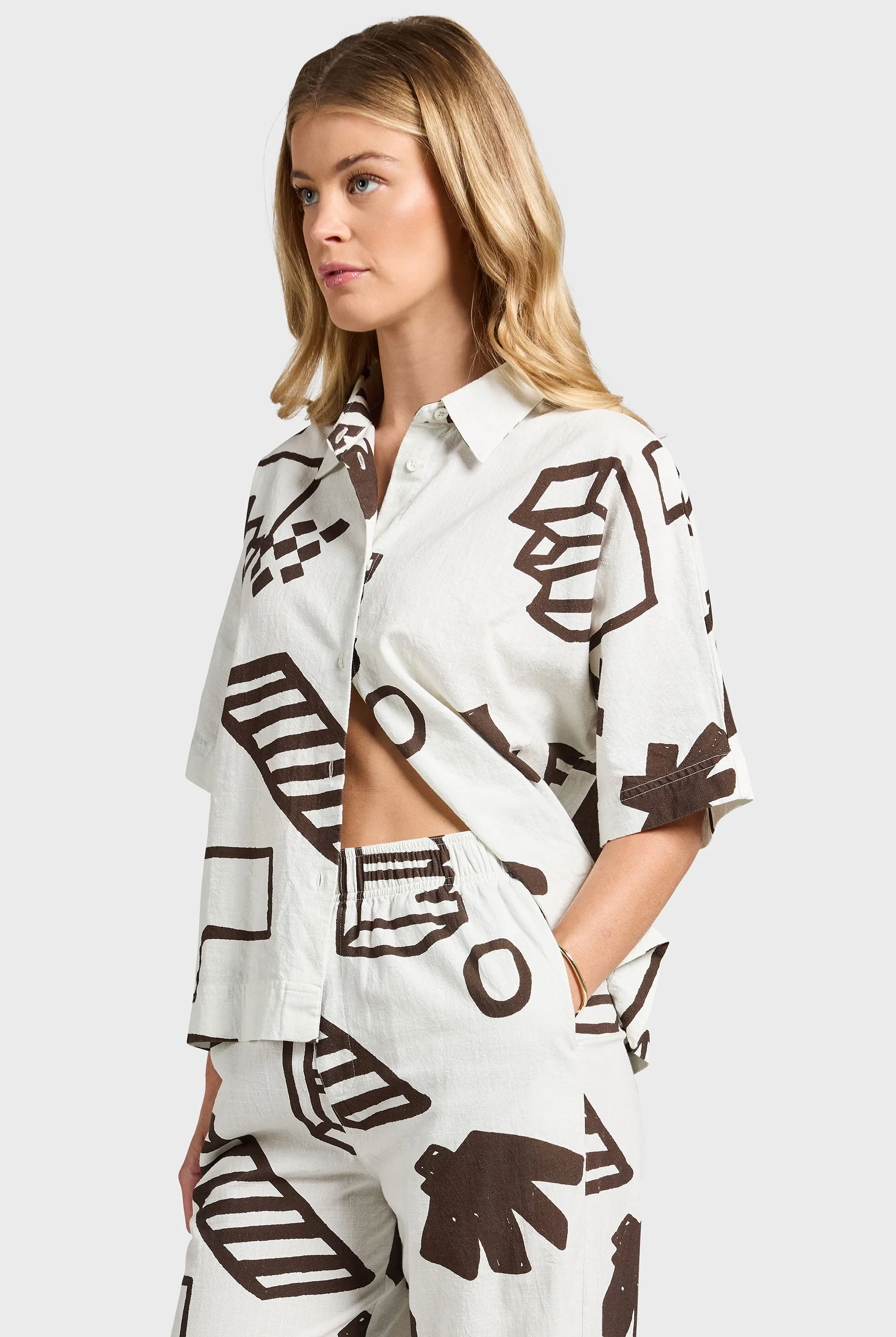 Ida Short Sleeve Shirt sold by The Academy Brand product image thumbnail 4