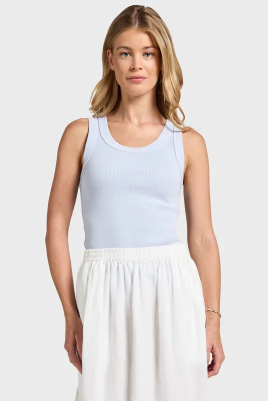 Essential Rib Tank sold by The Academy Brand