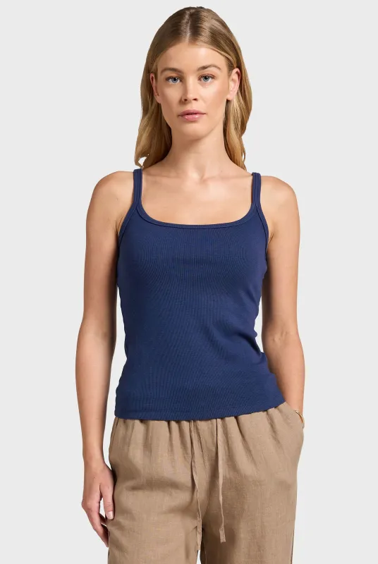 Charlie Rib Tank sold by The Academy Brand