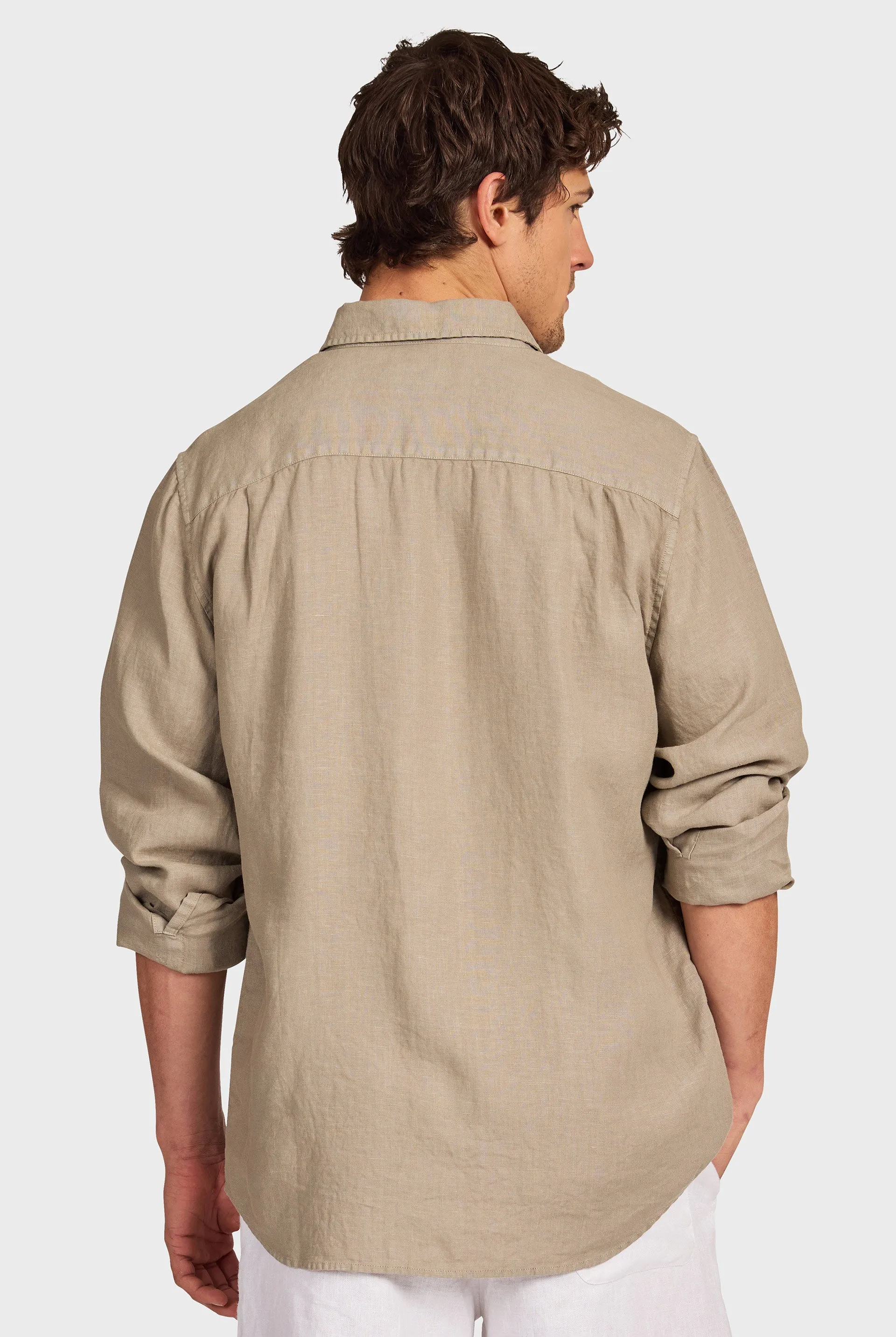 Hampton Linen Shirt sold by The Academy Brand product image thumbnail 5