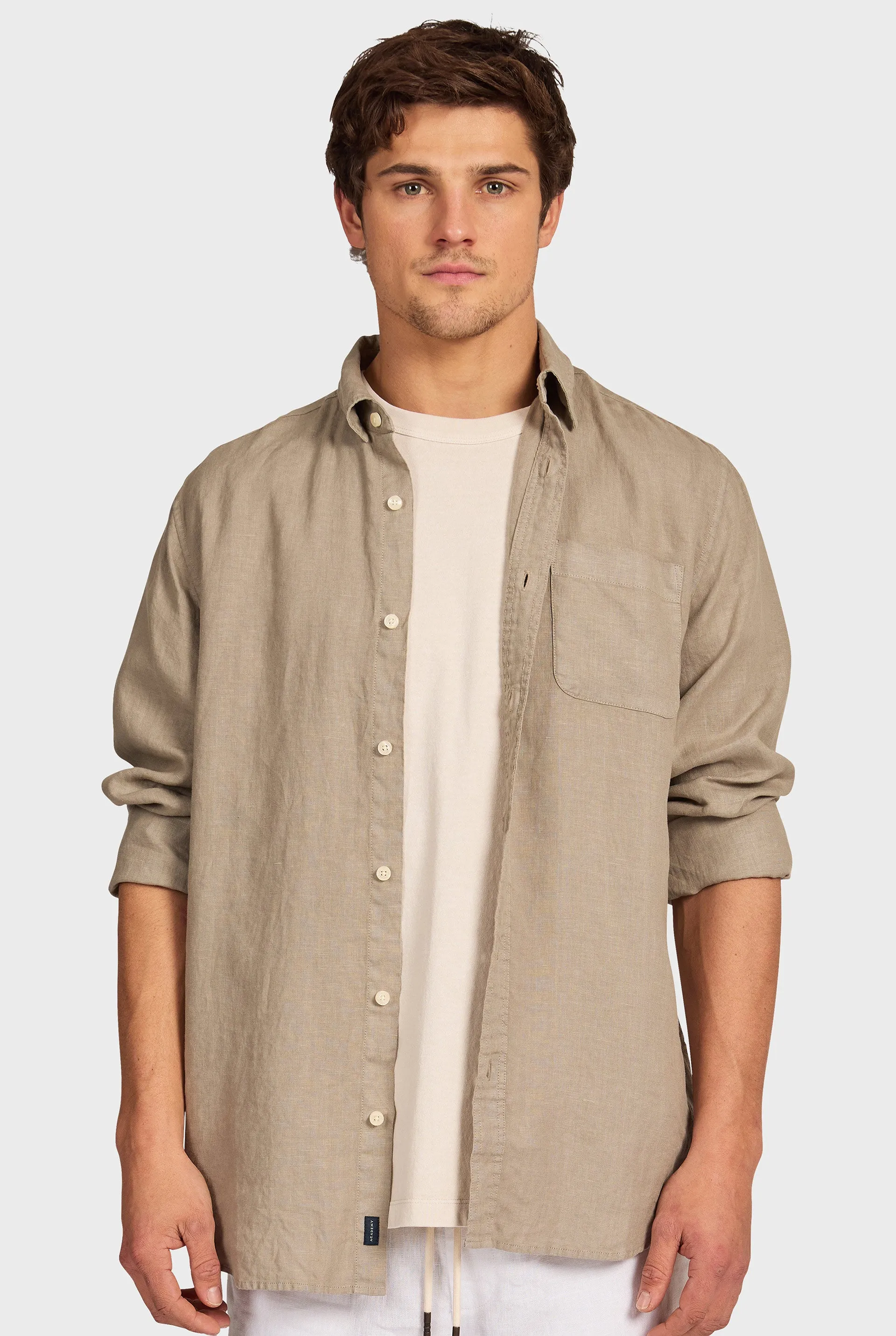 Hampton Linen Shirt sold by The Academy Brand product image thumbnail 2