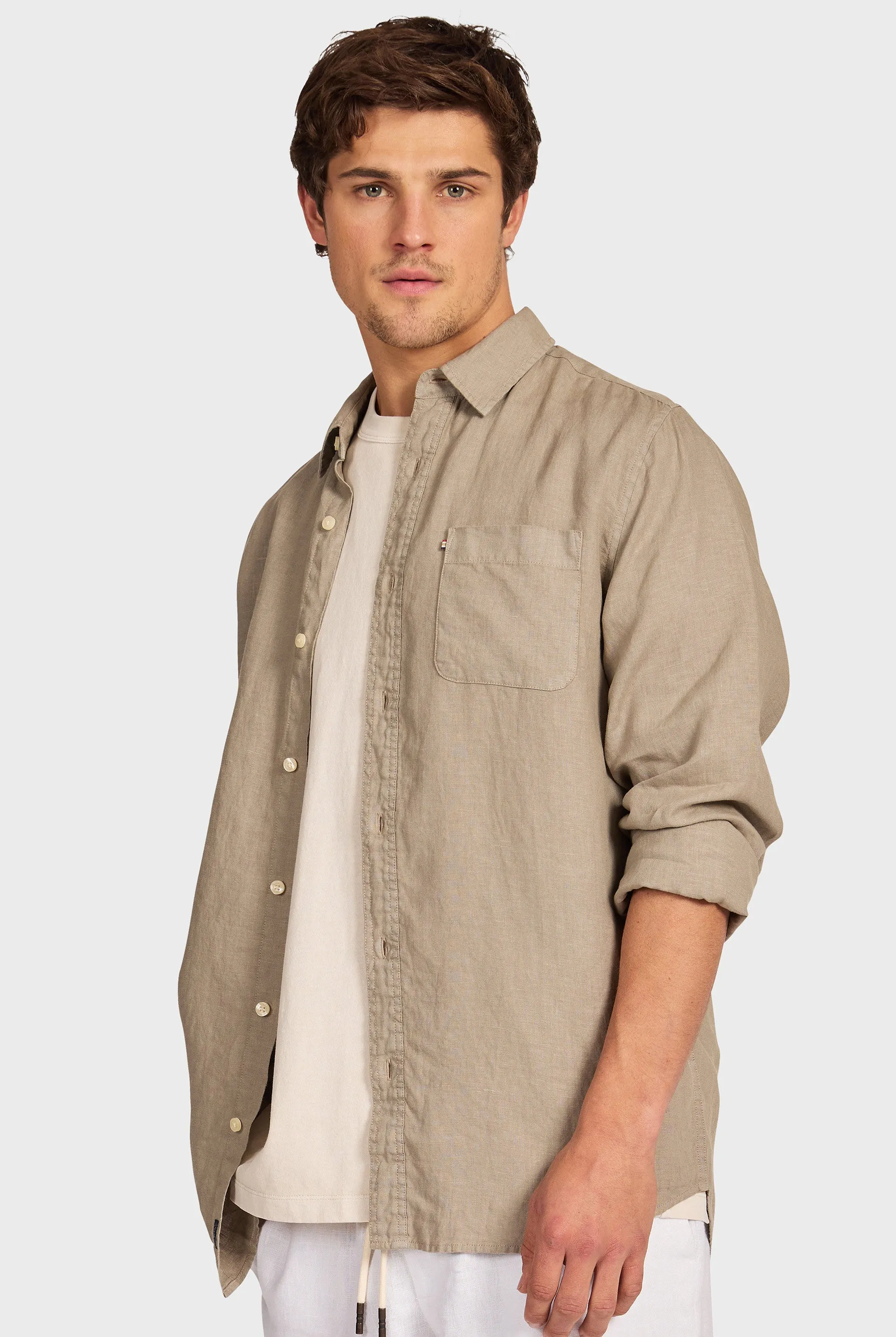 Hampton Linen Shirt sold by The Academy Brand product image thumbnail 3