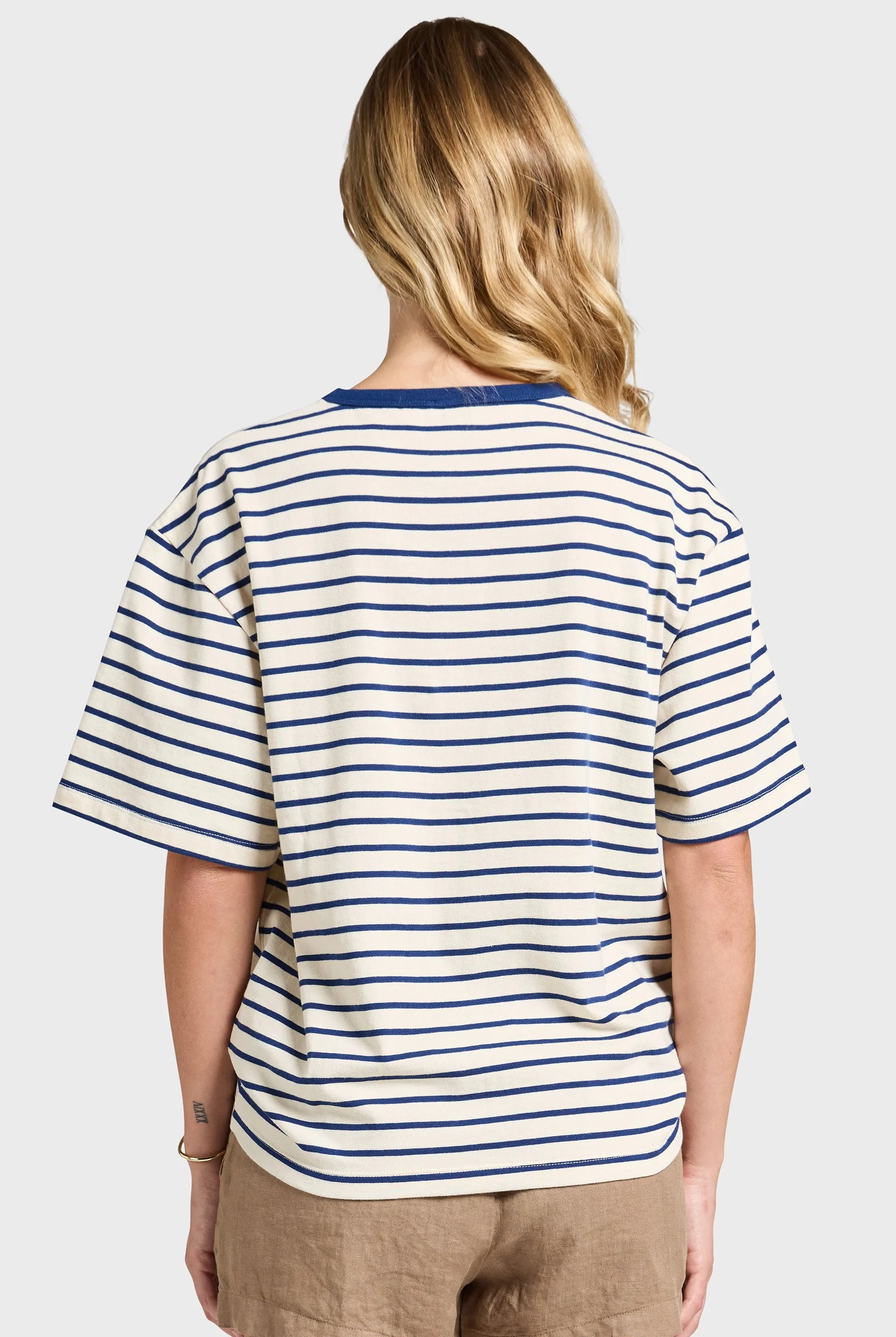 Relaxed Stripe Tee sold by The Academy Brand product image thumbnail 5