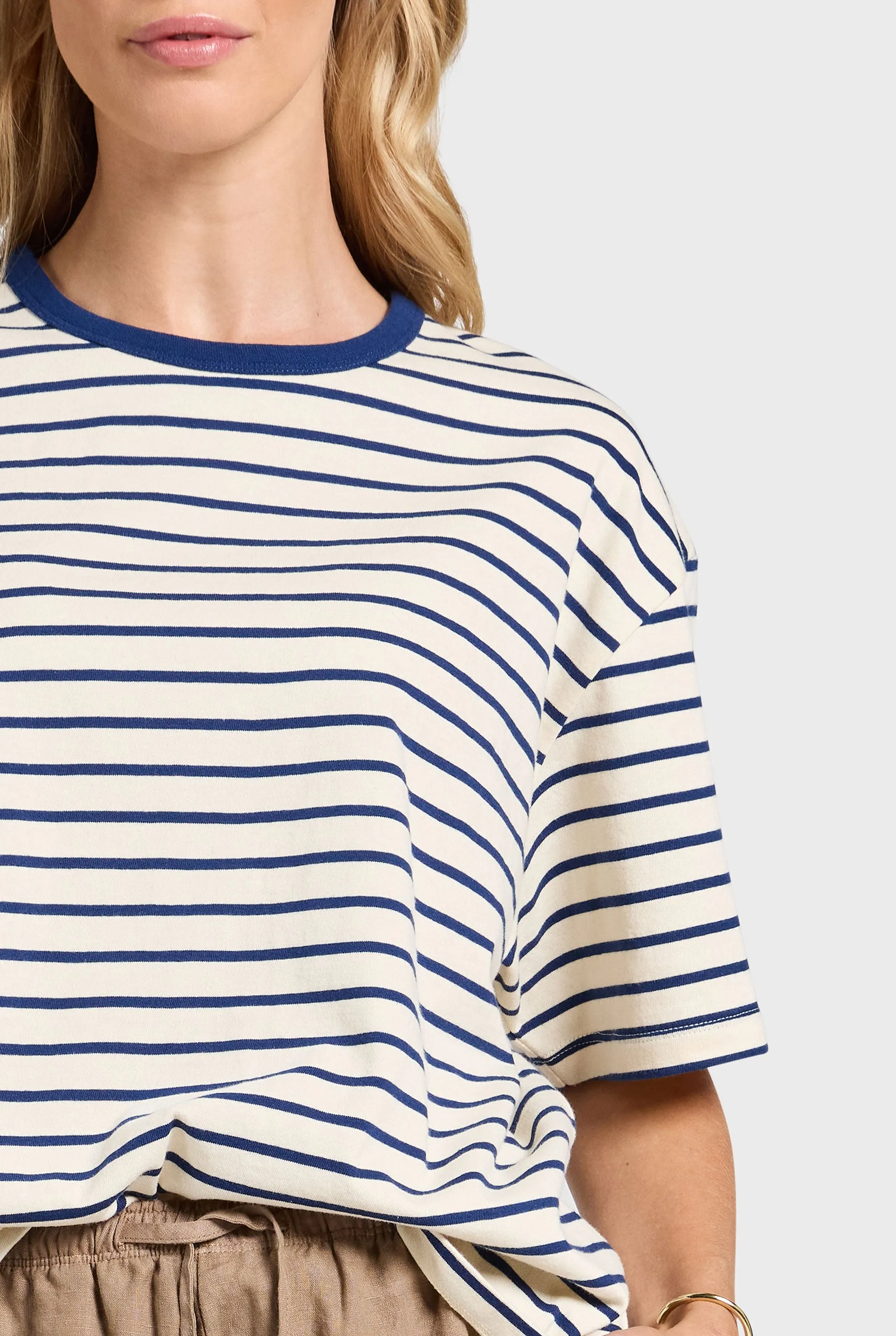 Relaxed Stripe Tee sold by The Academy Brand product image thumbnail 4