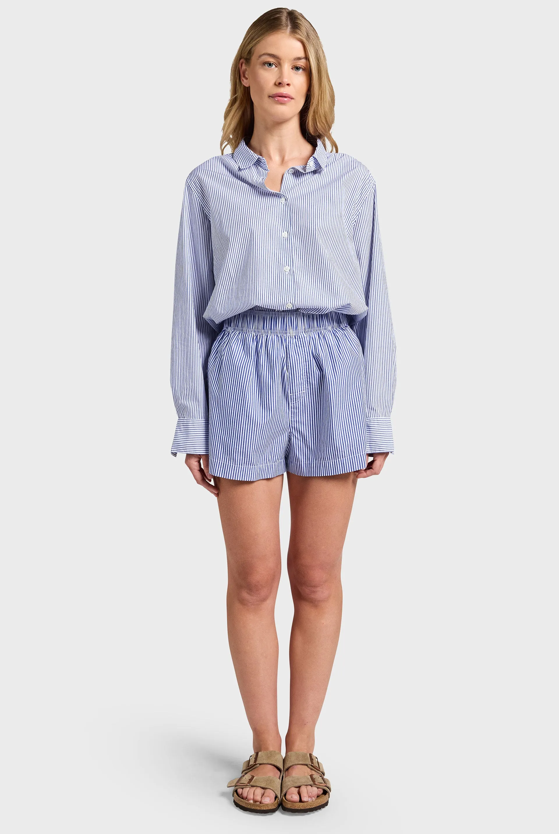 Alma Stripe Poplin Shirt sold by The Academy Brand product image thumbnail 2