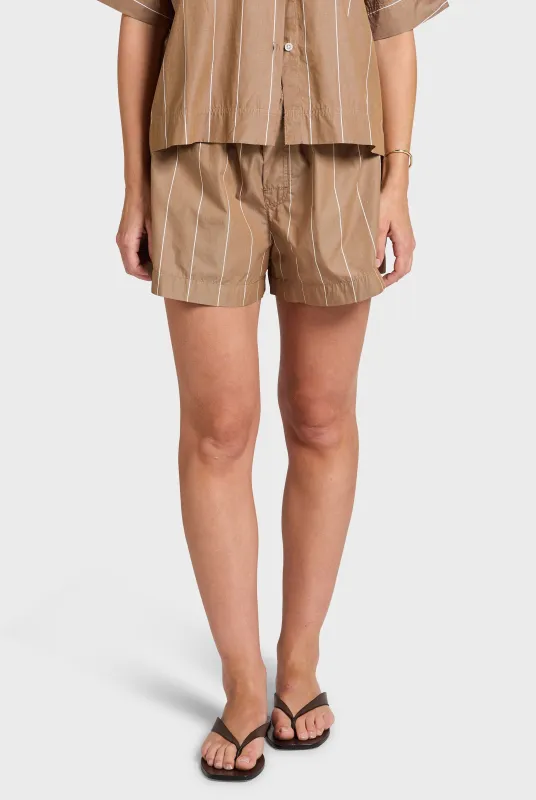 Alma Stripe Poplin Short sold by The Academy Brand