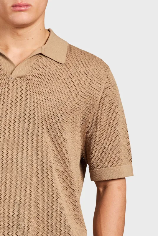 Pyne Knit Polo made by The Academy Brand