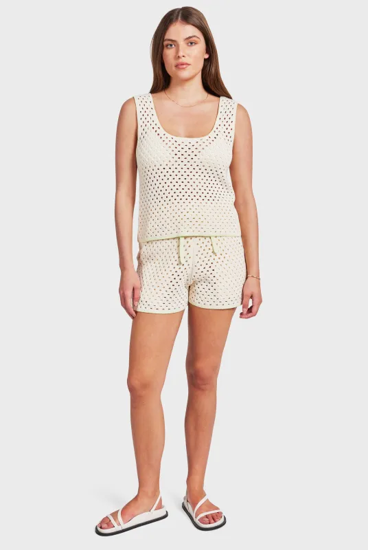 Farrah Crochet Tank sold by The Academy Brand