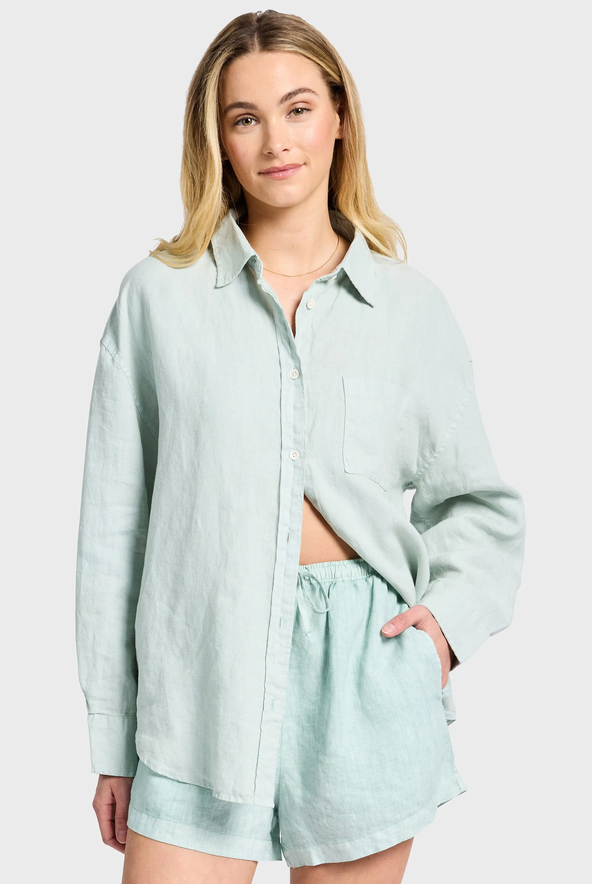 Hampton Linen Shirt sold by The Academy Brand product image thumbnail 2