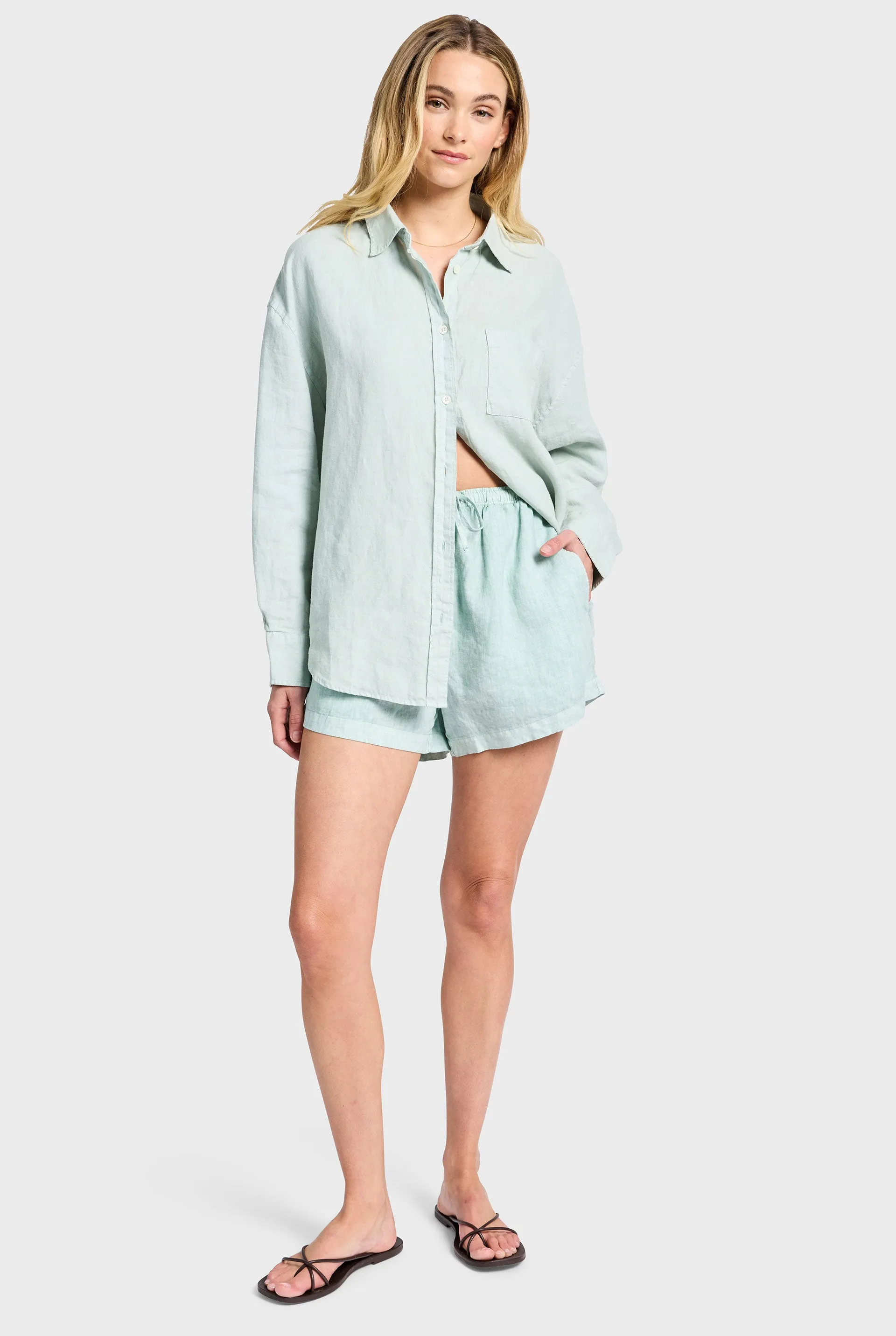 Hampton Linen Shirt sold by The Academy Brand