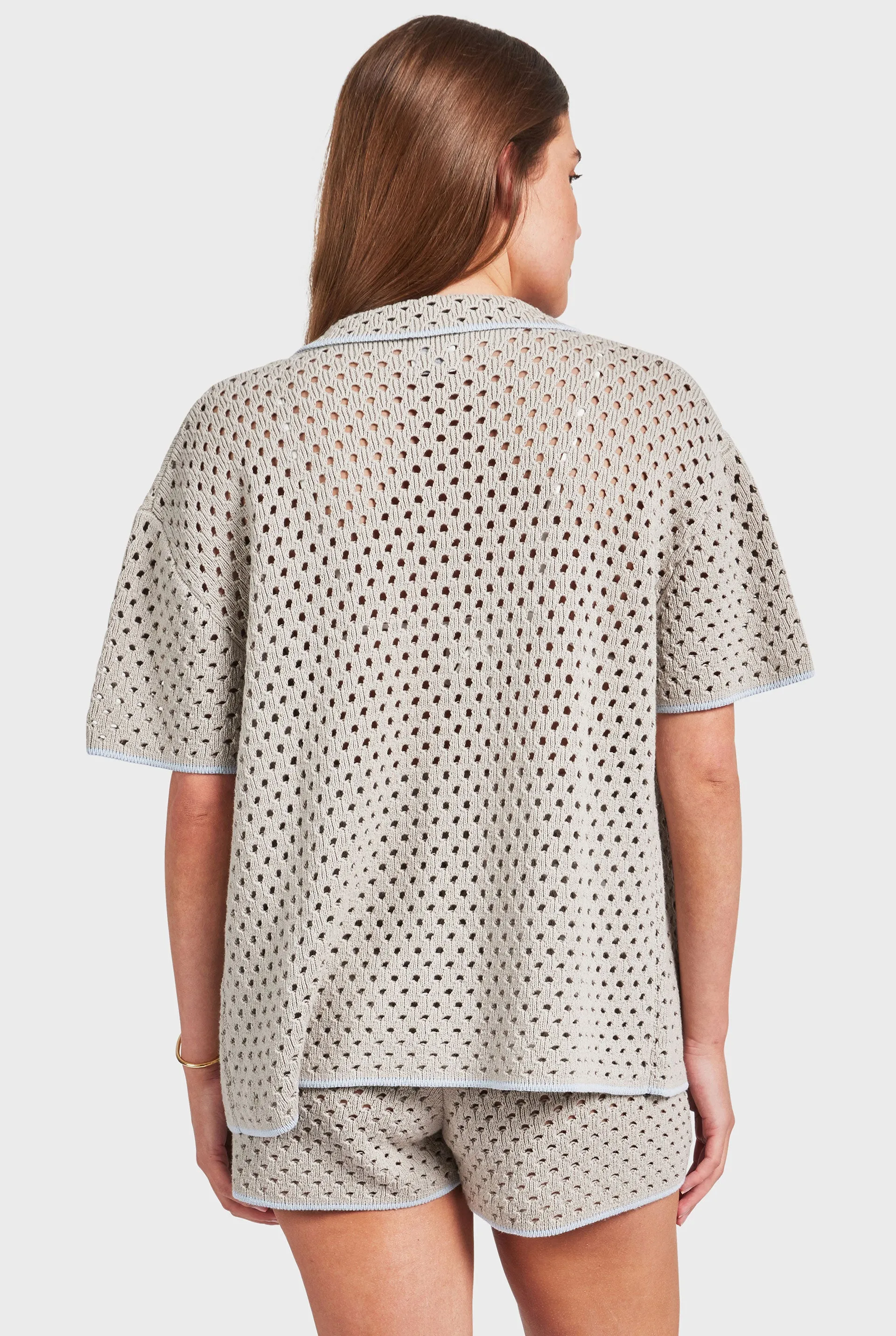 Farrah Crochet Shirt sold by The Academy Brand product image thumbnail 5