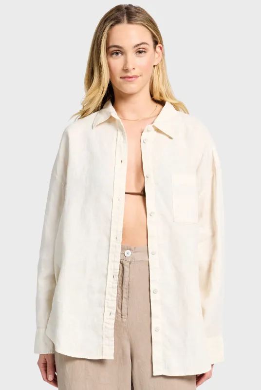 Hampton Linen Shirt sold by The Academy Brand