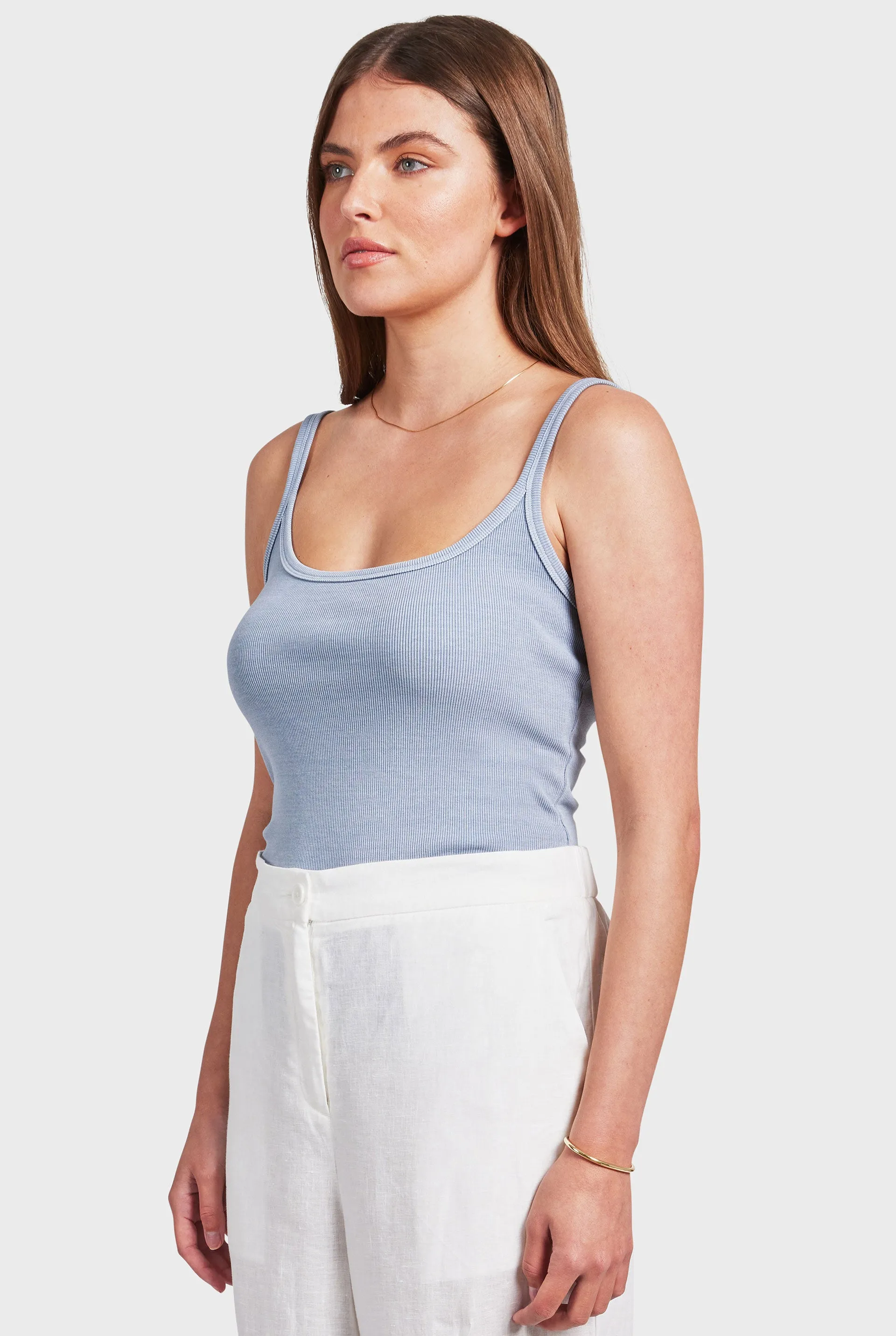 Charlie Rib Tank sold by The Academy Brand product image thumbnail 4