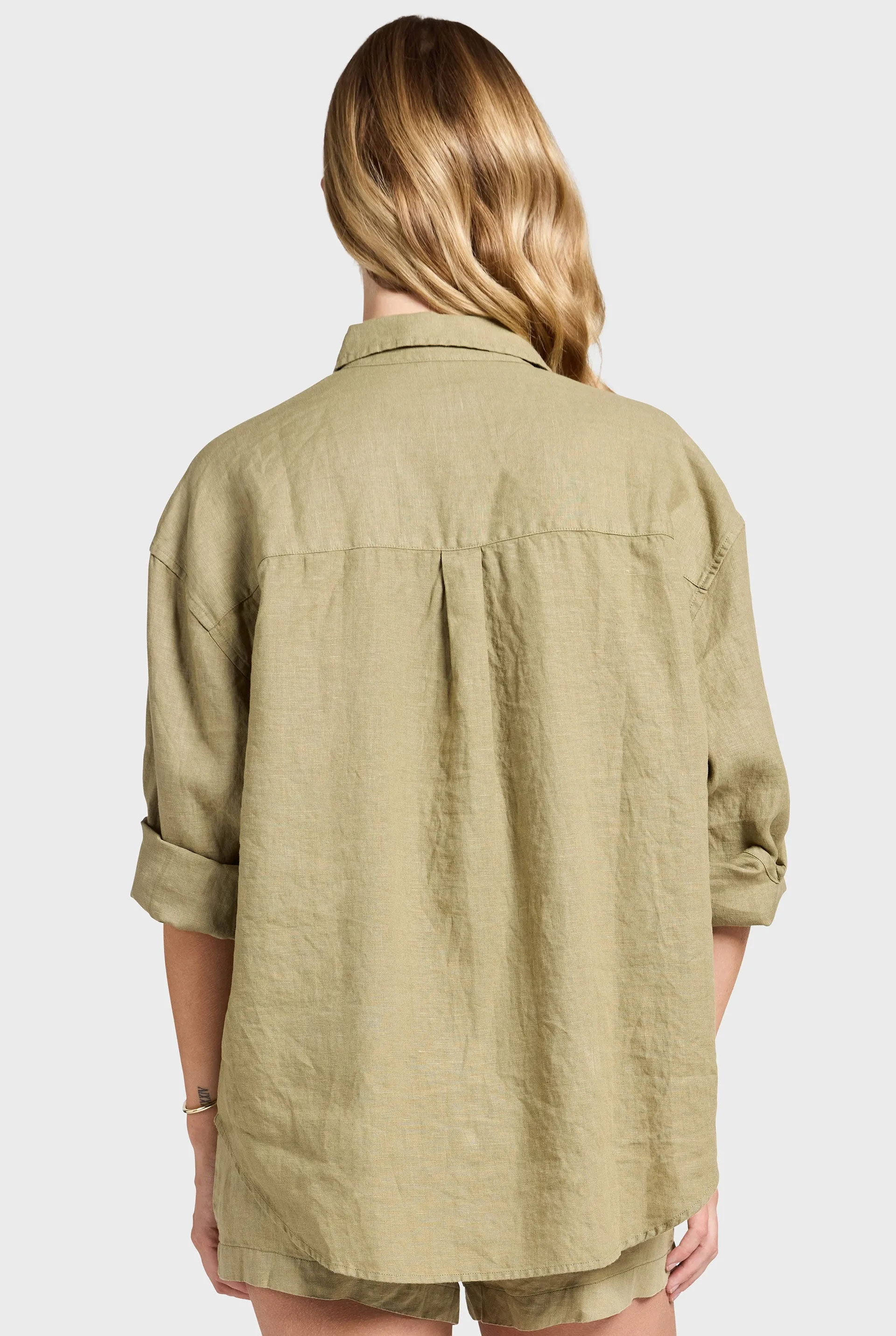 Hampton Linen Shirt sold by The Academy Brand product image thumbnail 5