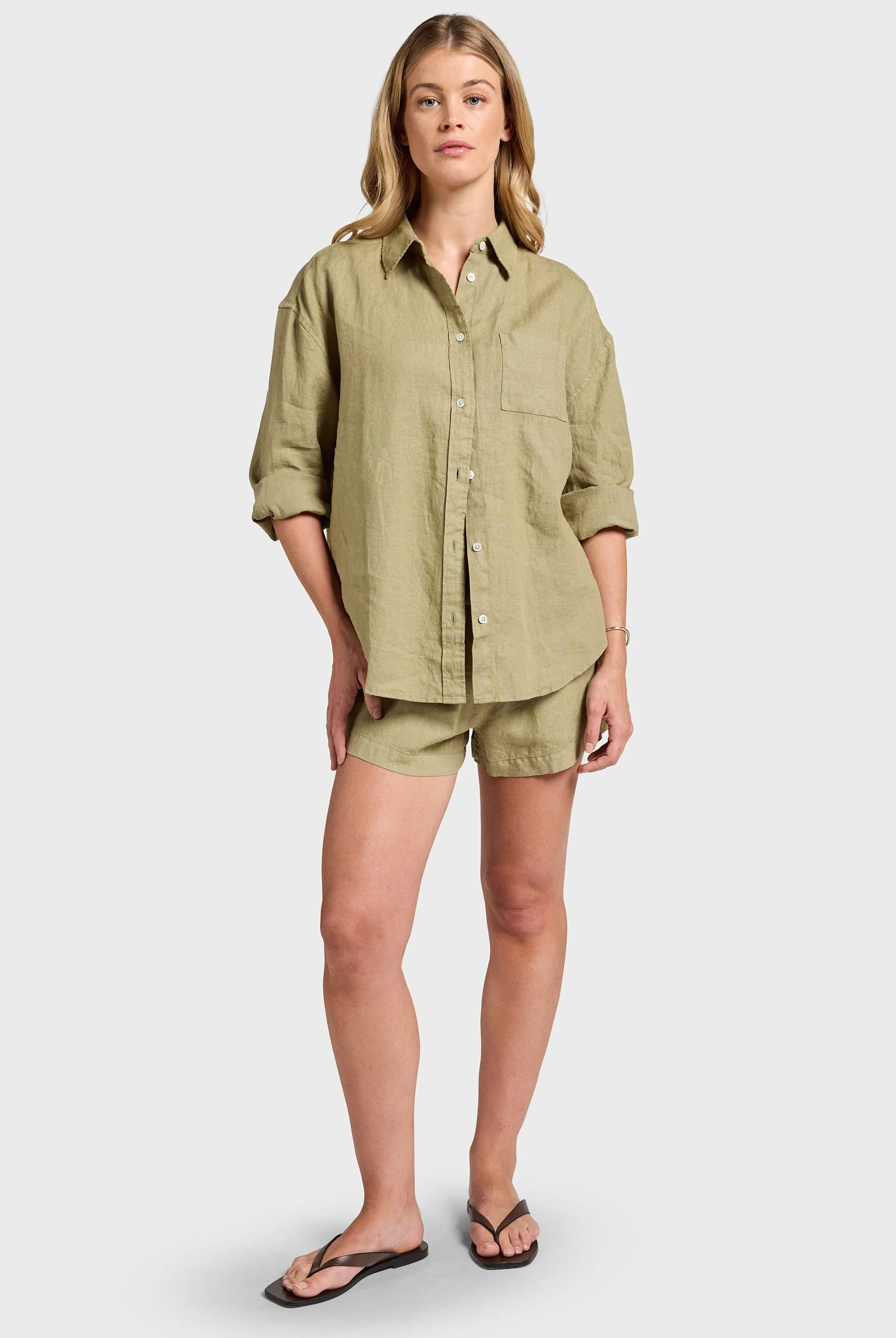 Hampton Linen Shirt sold by The Academy Brand product image thumbnail 2