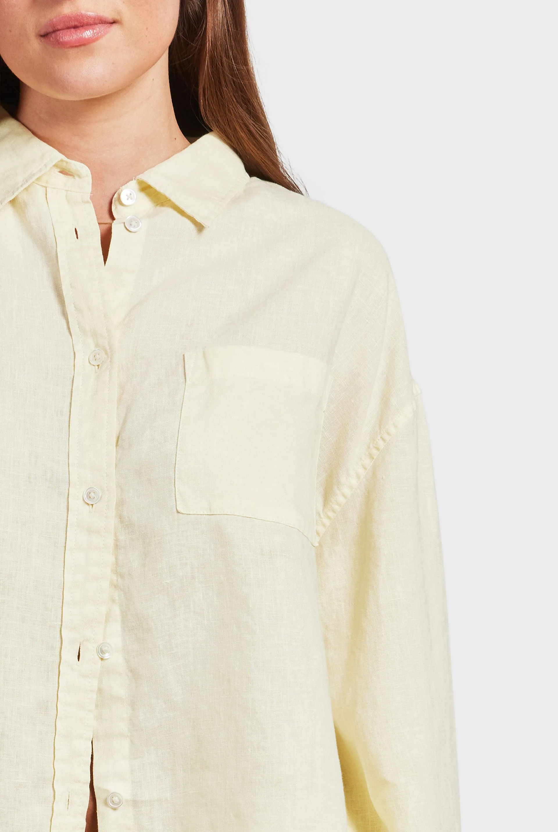 Hampton Linen Shirt sold by The Academy Brand product image thumbnail 2