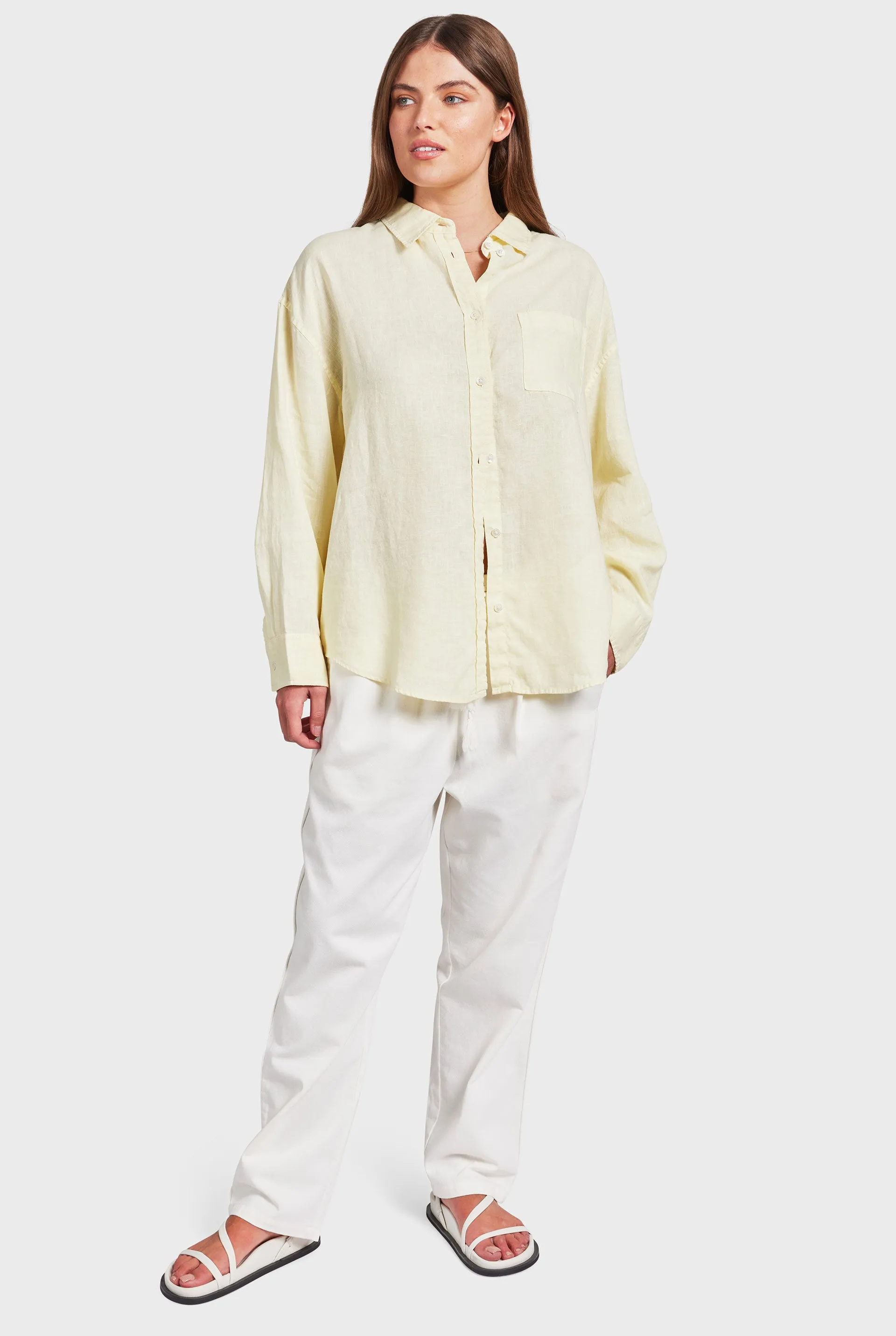 Hampton Linen Shirt sold by The Academy Brand product image thumbnail 3